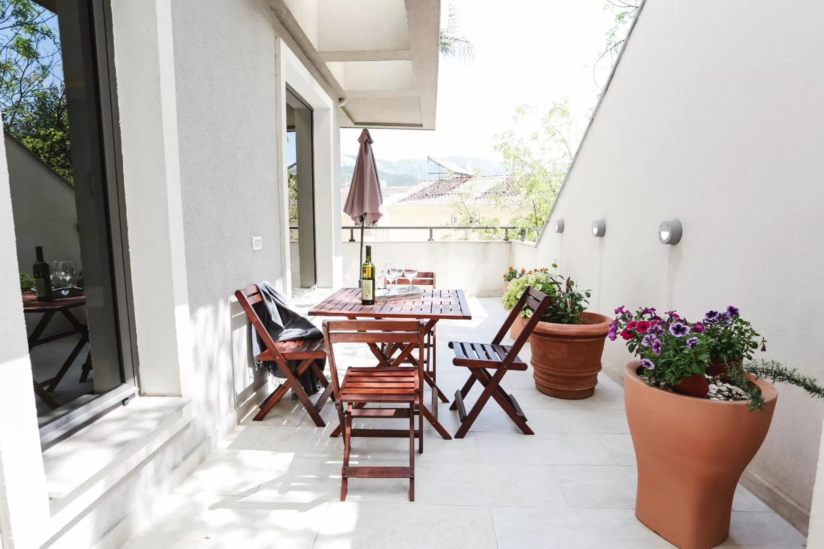 Balcony/Terrace in Garni Hotel Arka