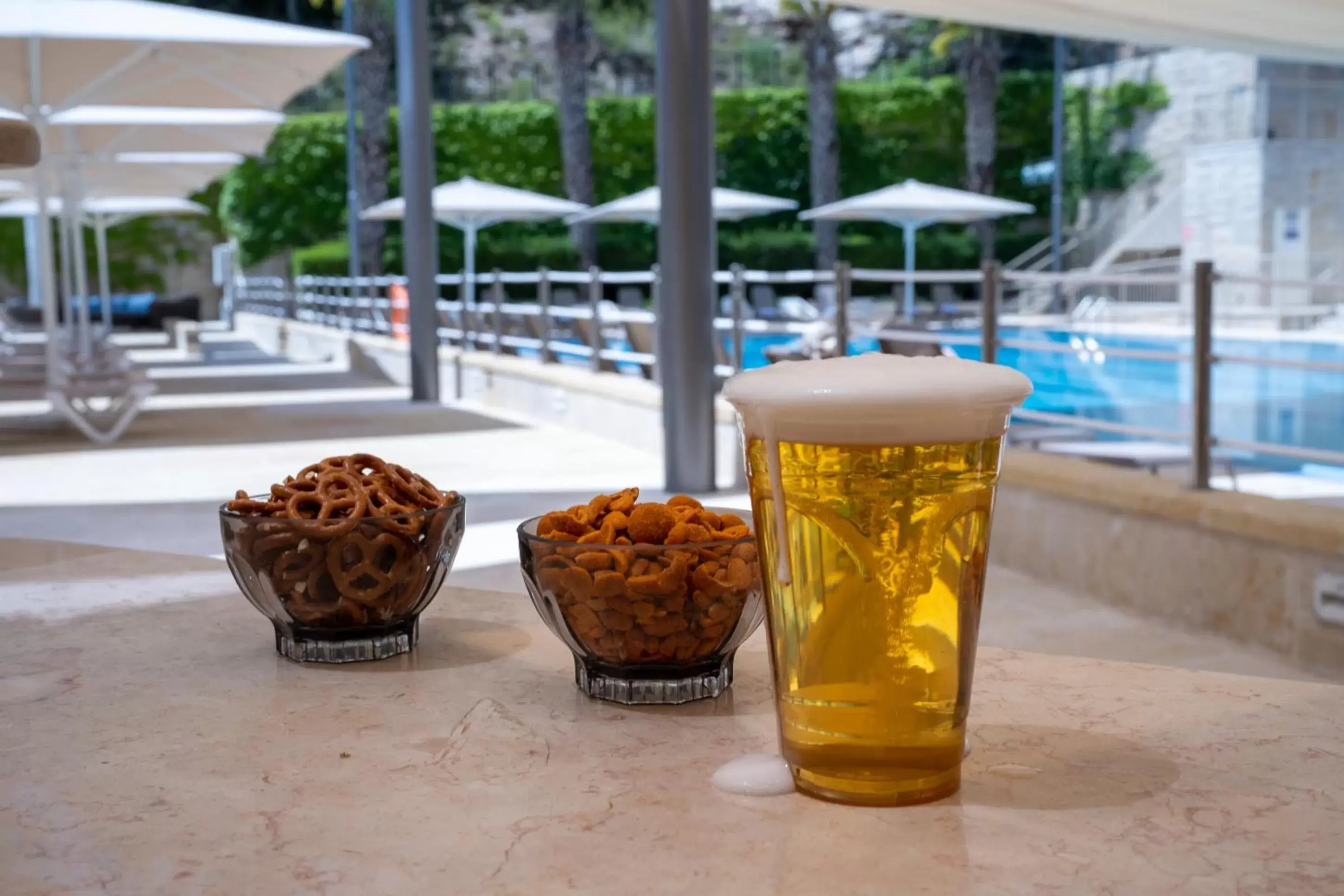 Pool view in Hotel Yehuda