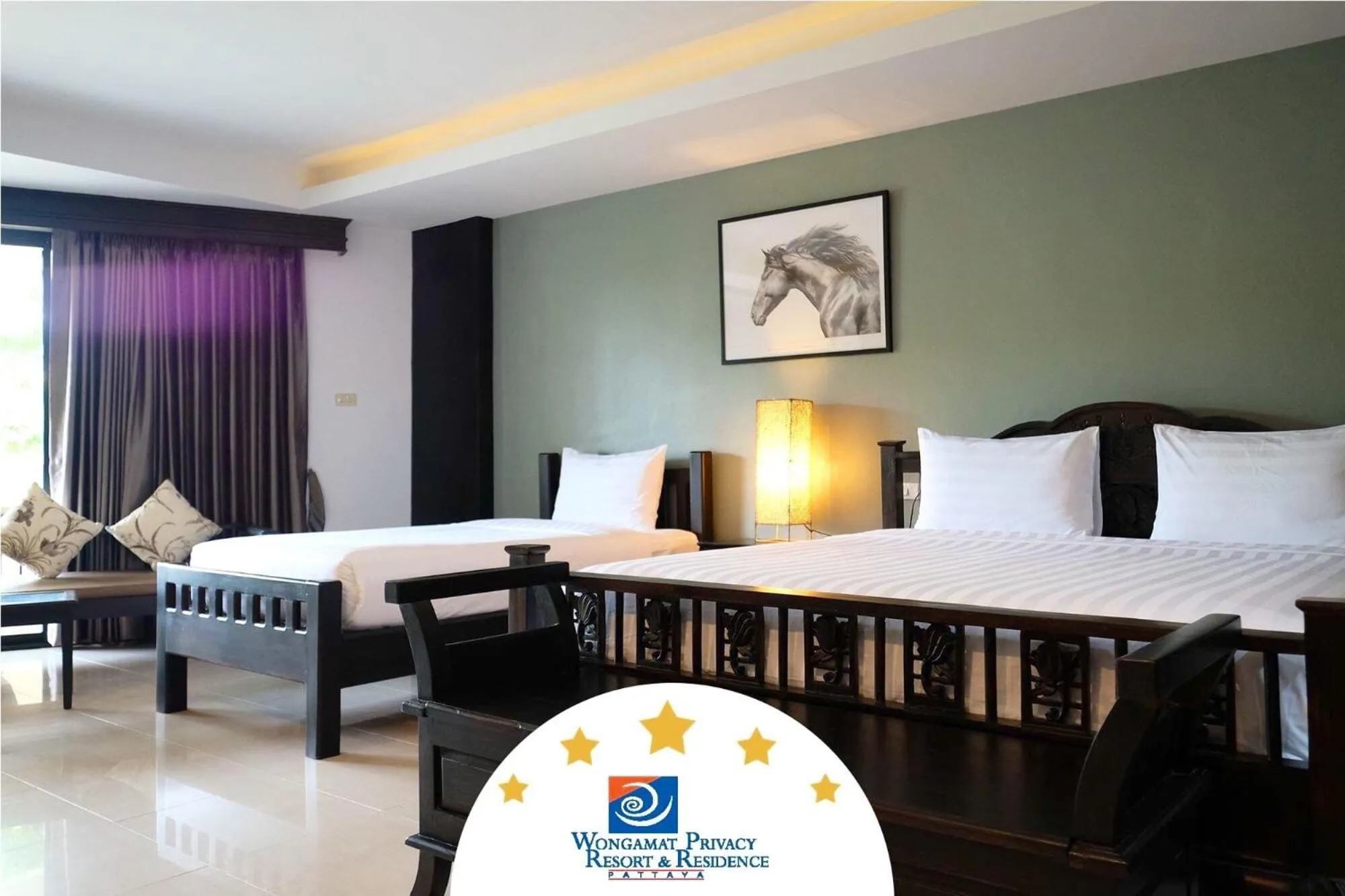 Photo of the whole room, Bed in Wongamat Privacy Residence, Pattaya