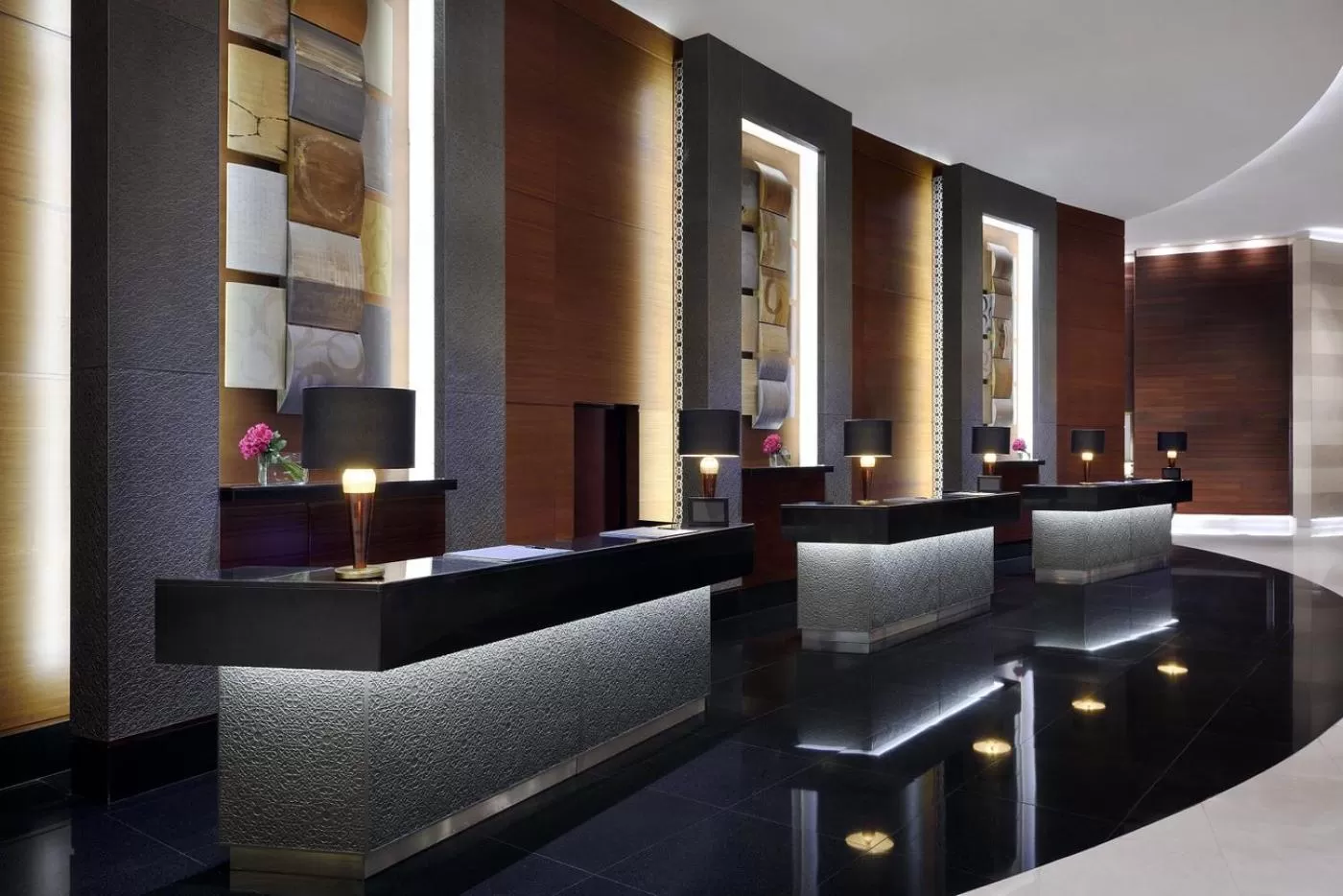 Lobby or reception in Emaar Residences Dubai Marina by Qstay - formerly Address Dubai Marina