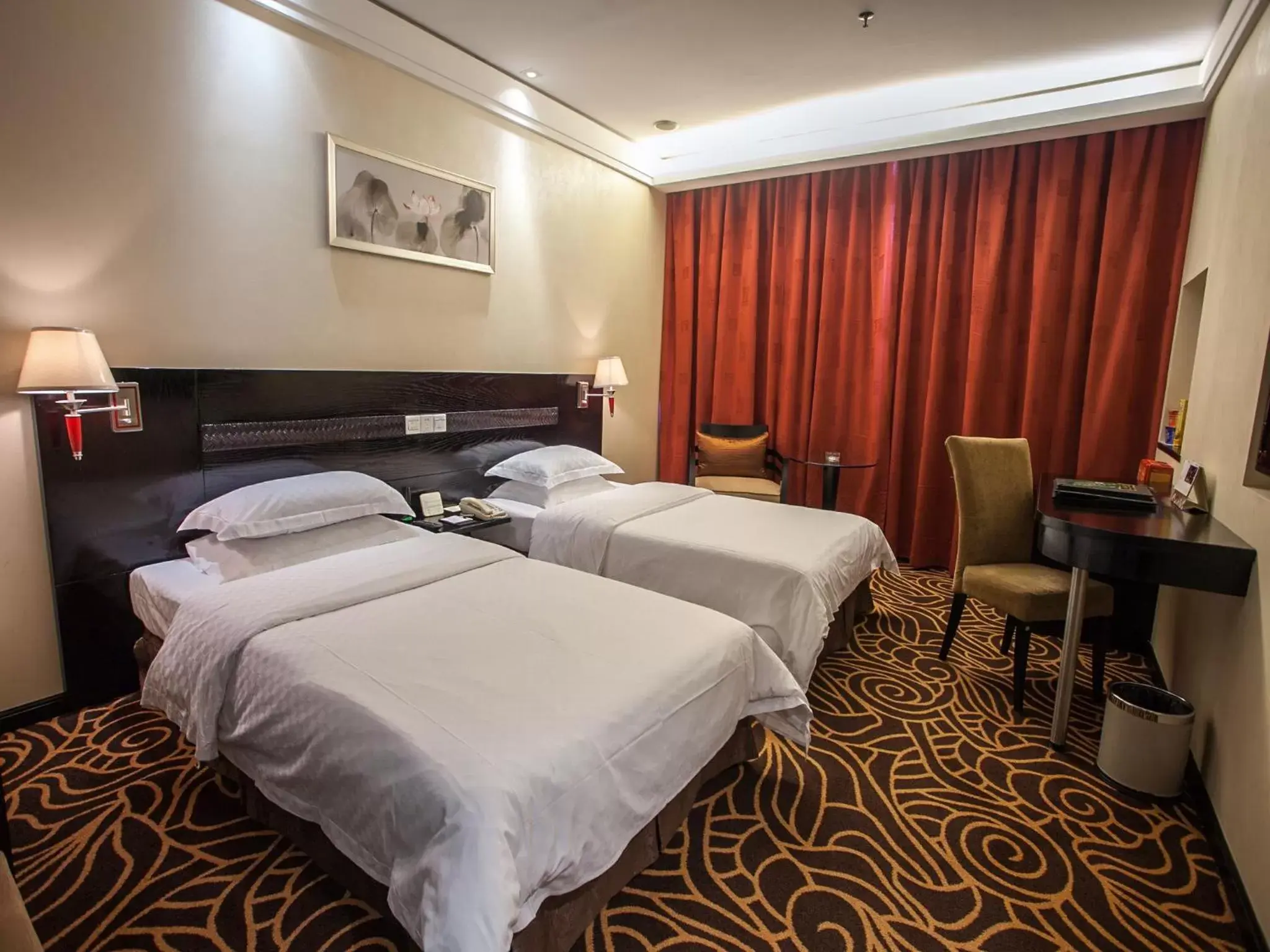Bed in Hua Shi Hotel