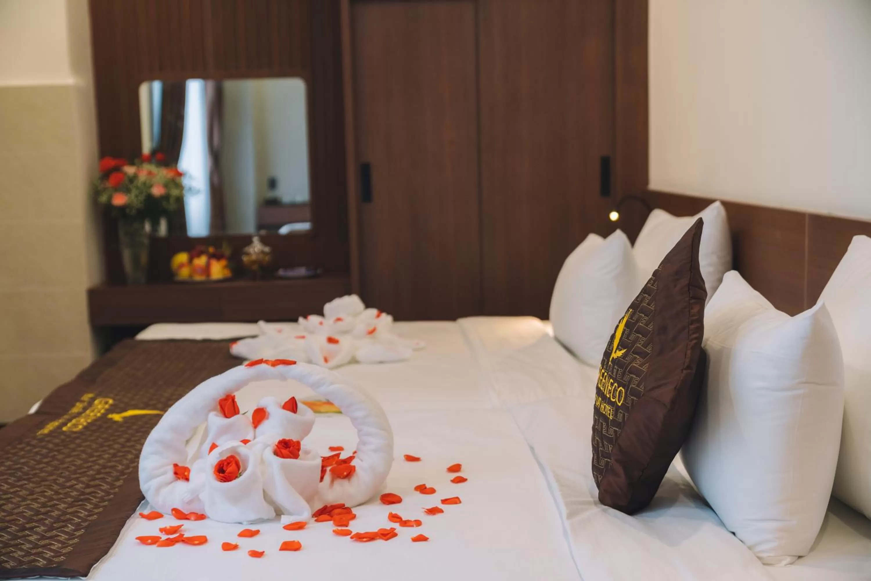 Bed in GREENECO DA LAT HOTEL - Khách sạn Green Eco Đà Lạt