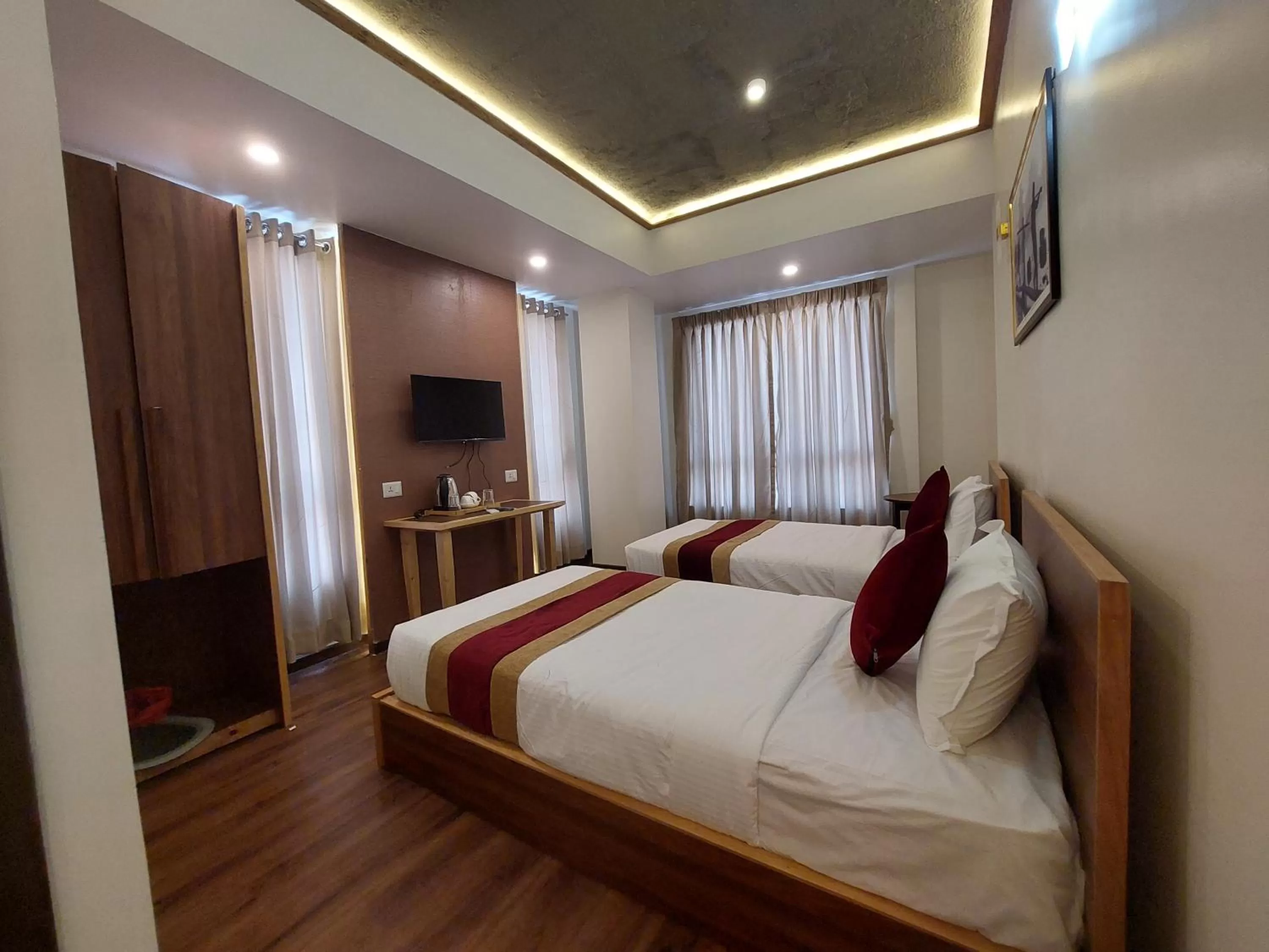 View (from property/room), Bed in Rodeos Inn