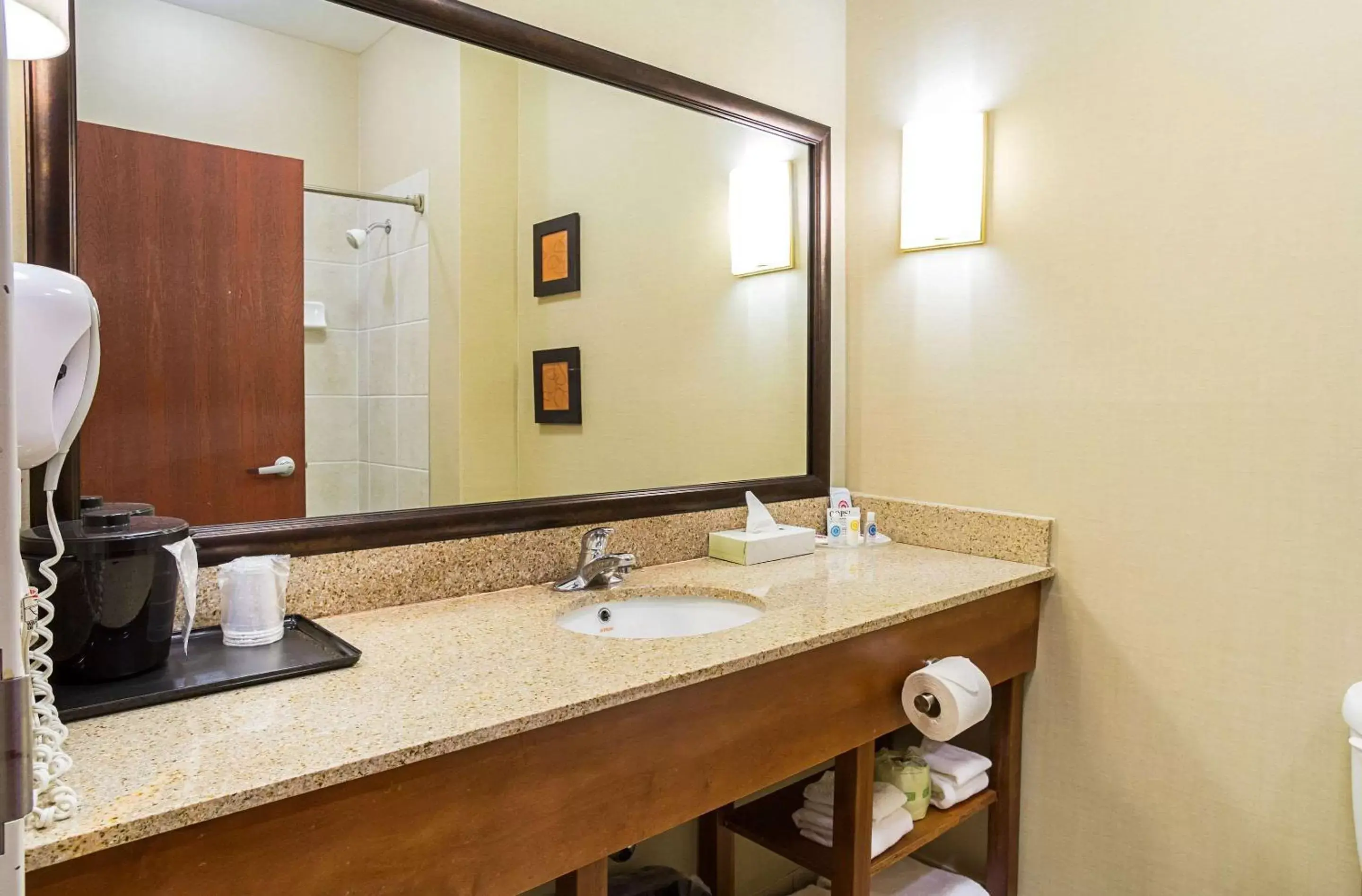 Bathroom in Comfort Suites Twinsburg