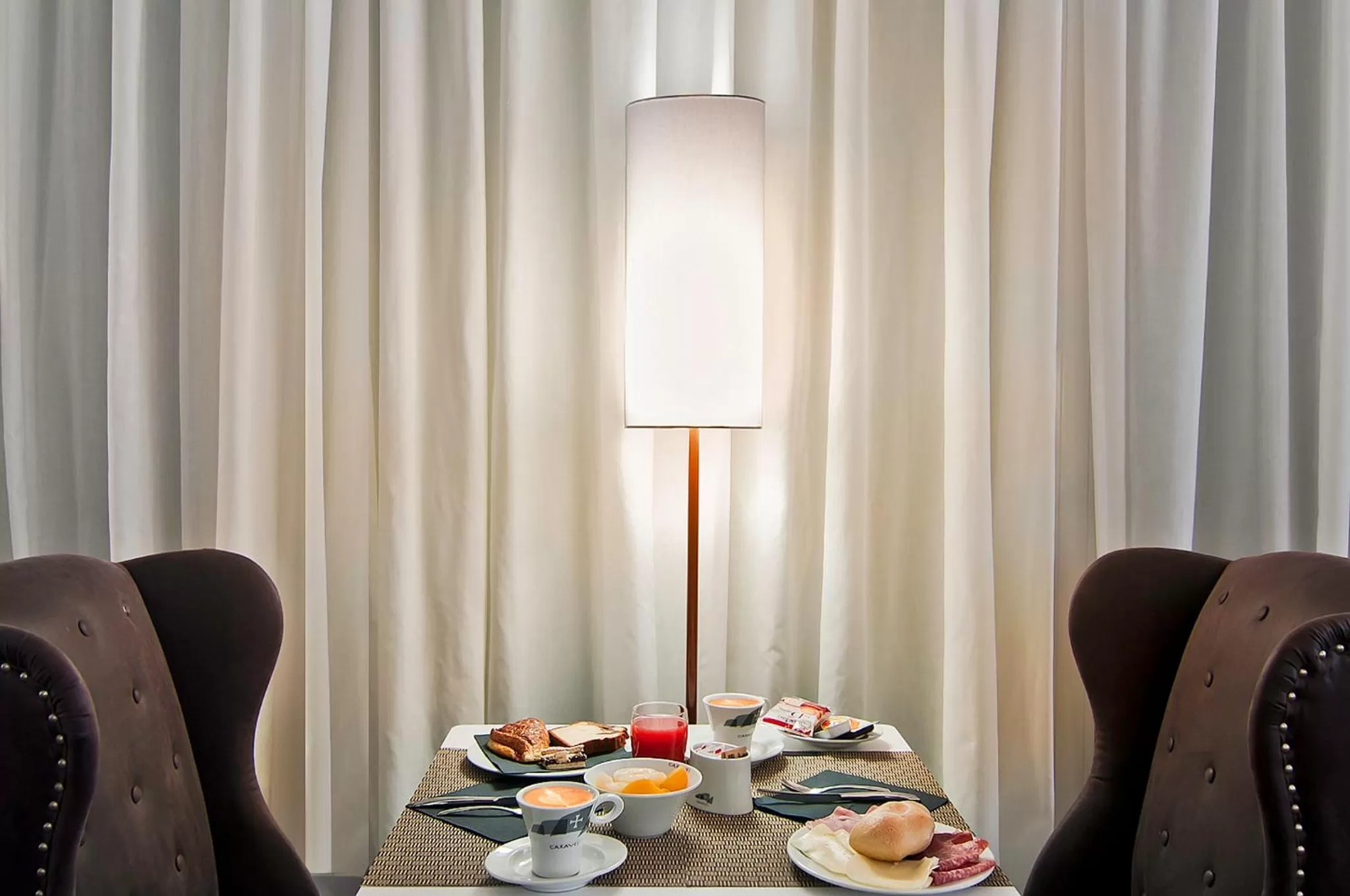 Italian breakfast in Hotel Caravel