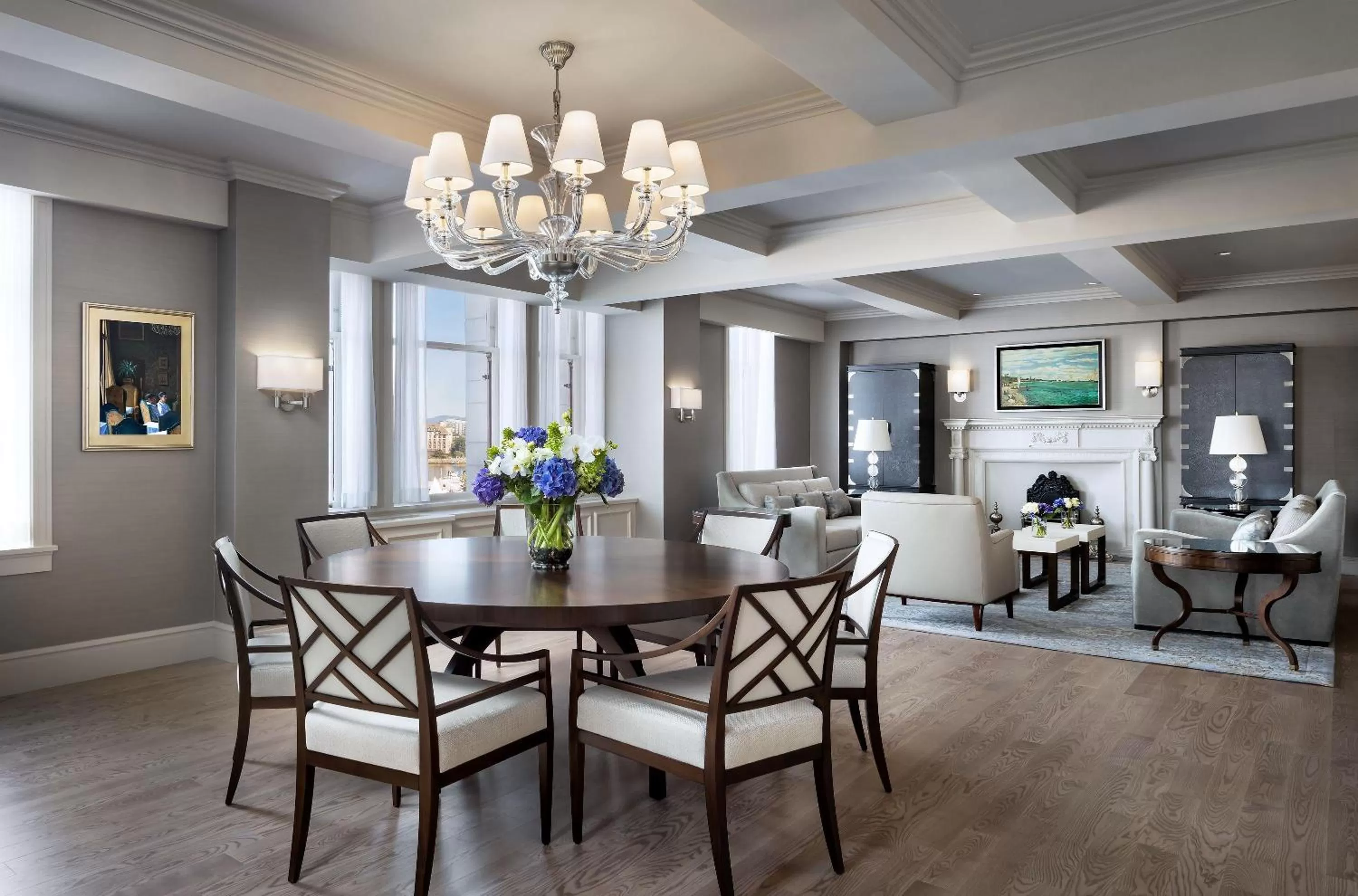 Dining area in Fairmont Empress Hotel