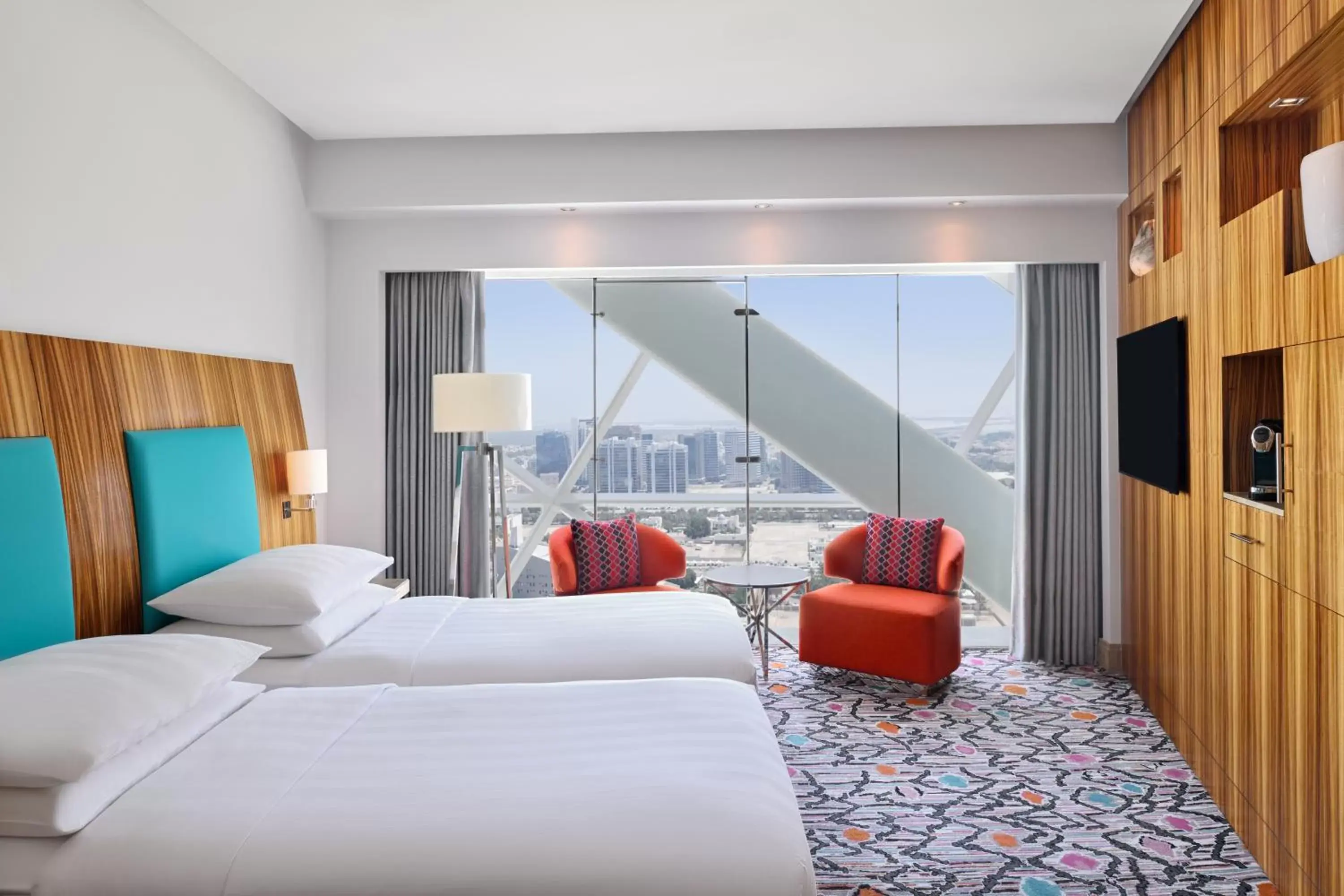 Bed in Andaz Capital Gate Abu Dhabi - a concept by Hyatt