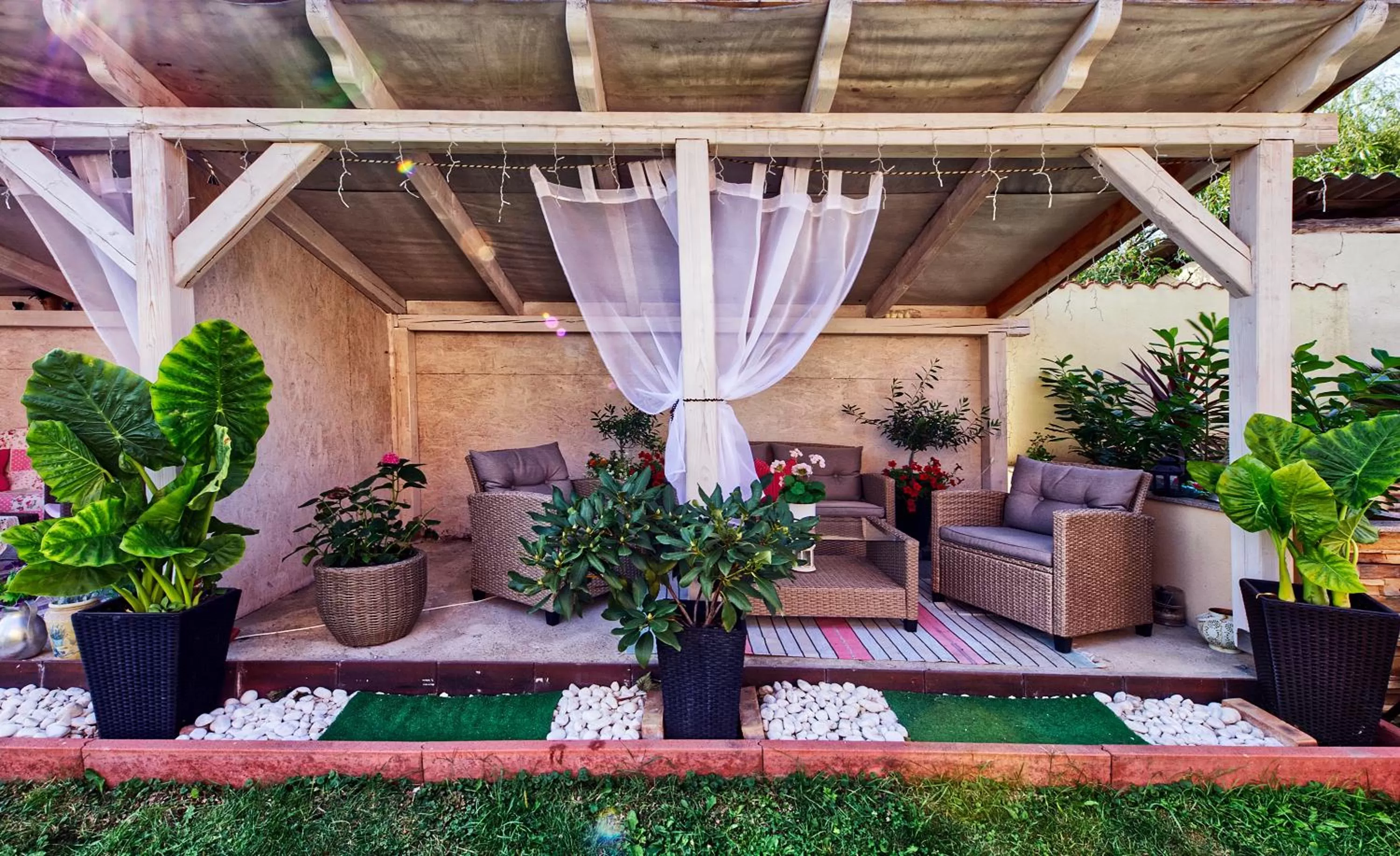 Garden in Vintiamo Apartmanok