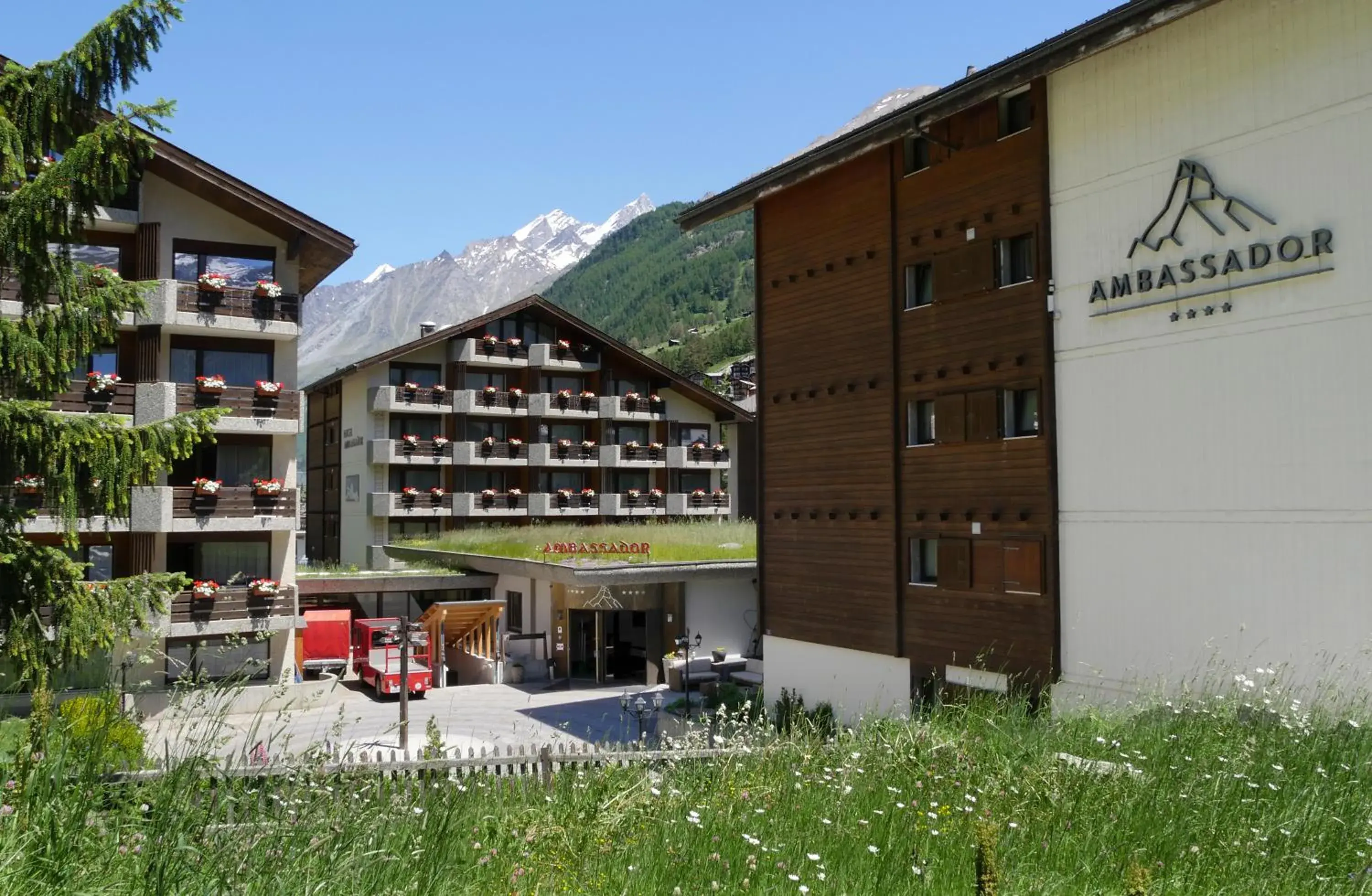 Property Building in Hotel Ambassador Zermatt