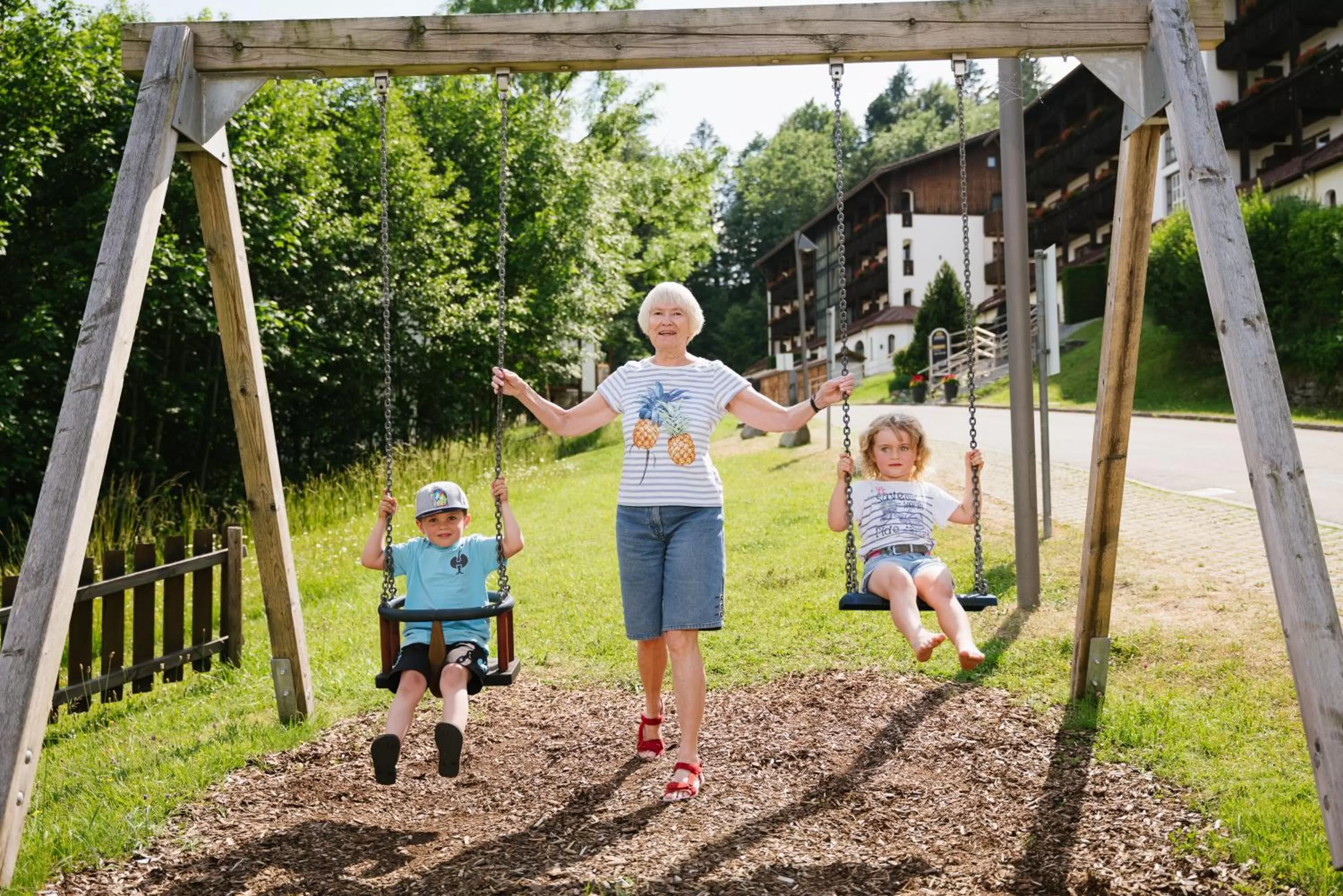 Children play ground in MONDI Resort und Chalet Oberstaufen