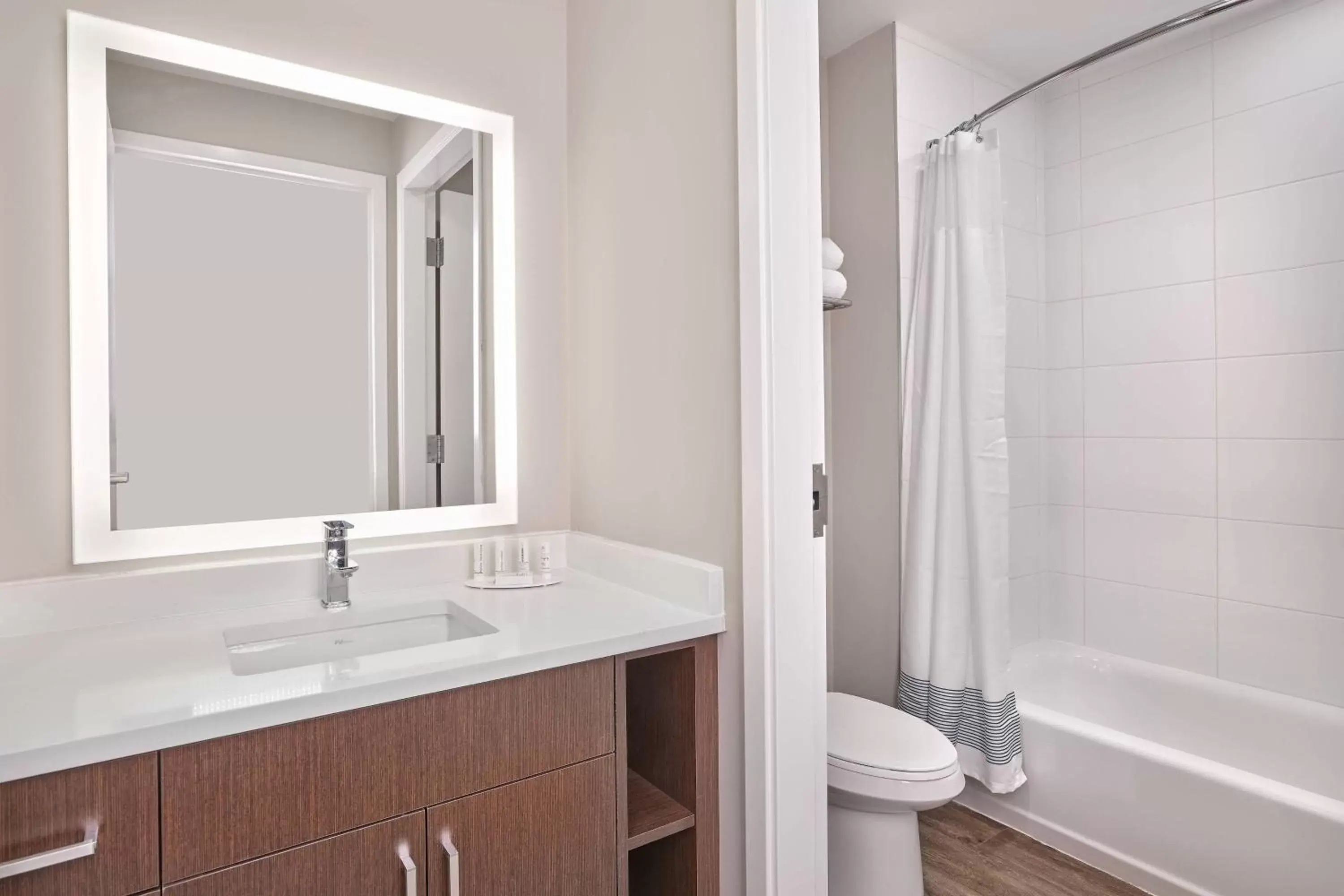 Bathroom in TownePlace Suites by Marriott Edmonton Sherwood Park