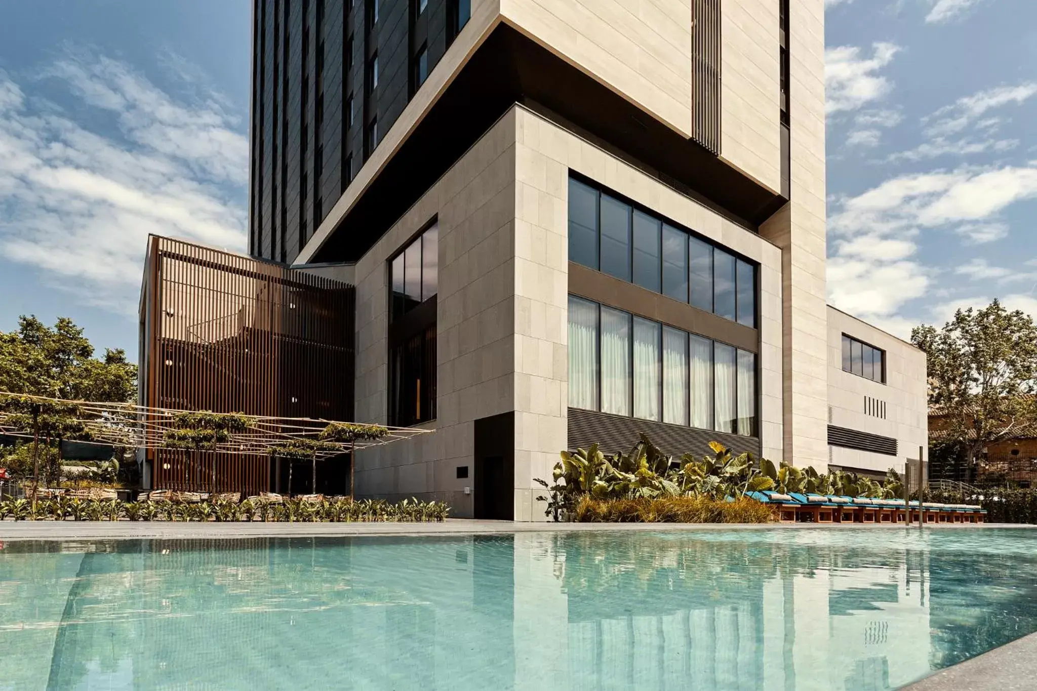 Property building, Swimming Pool in Hotel SOFIA Barcelona, in The Unbound Collection by Hyatt
