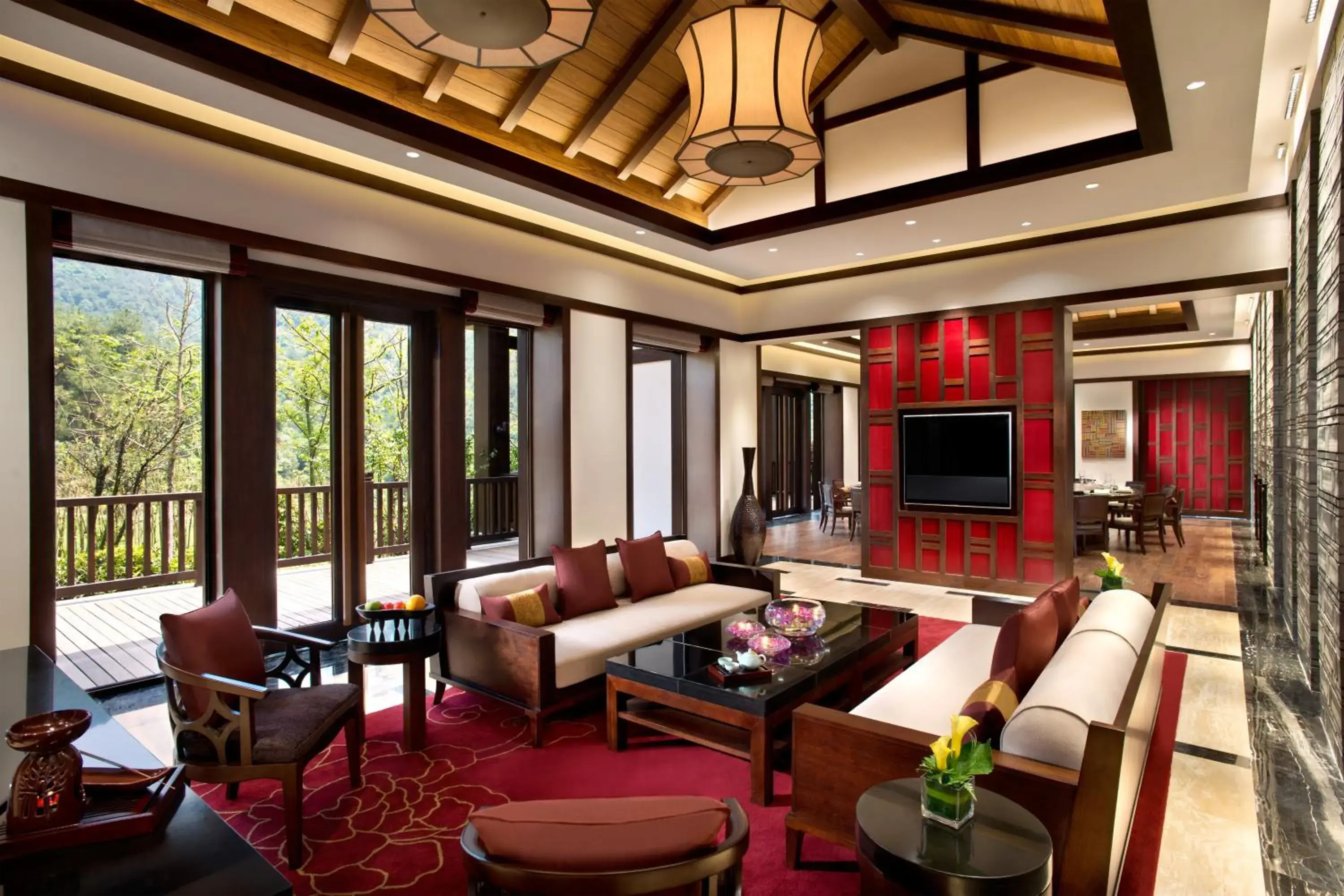 Living room in Banyan Tree Chongqing Beibei