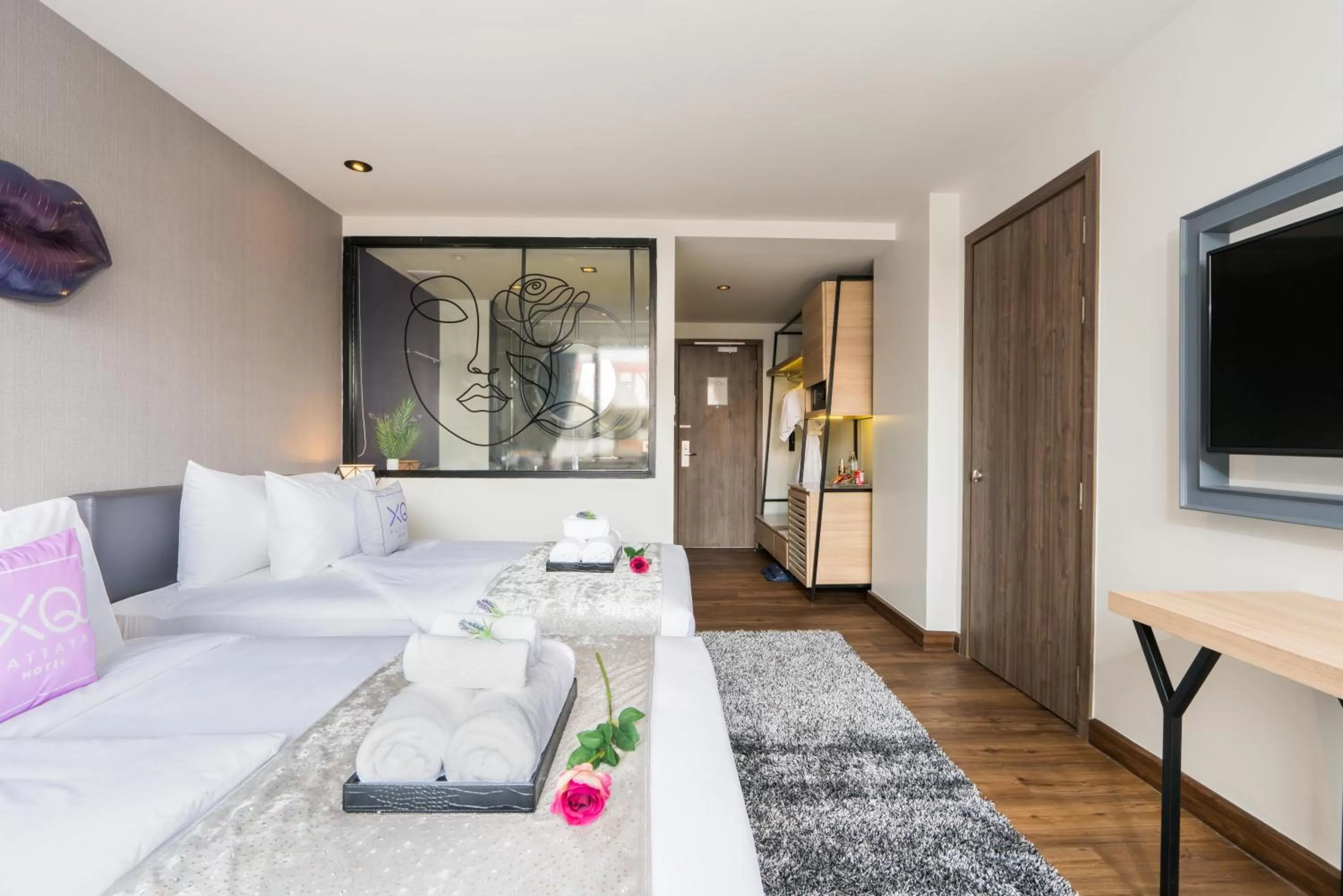 Photo of the whole room, Bed in XQ Pattaya Hotel