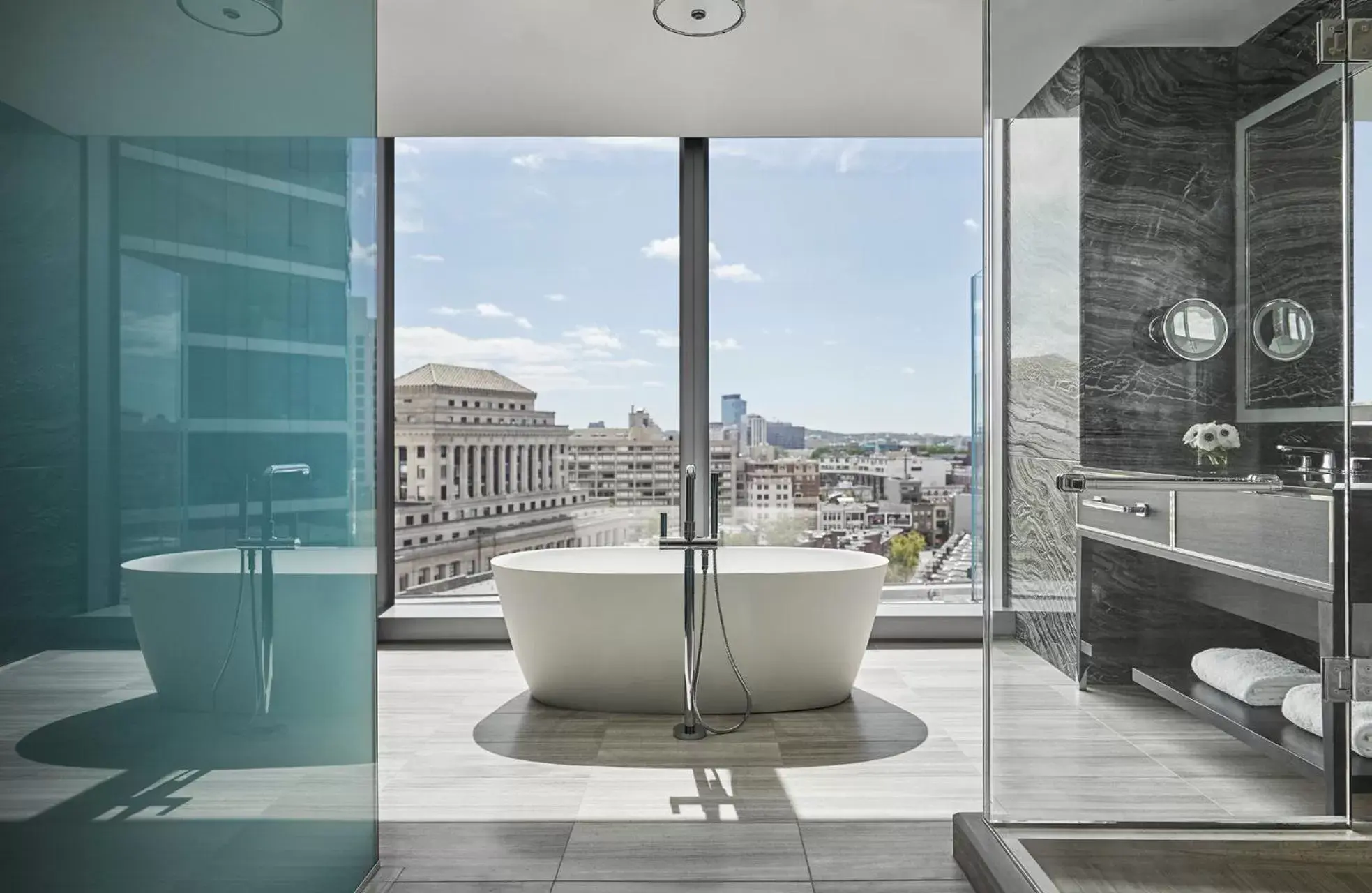 Bathroom in Four Seasons Hotel One Dalton Street, Boston