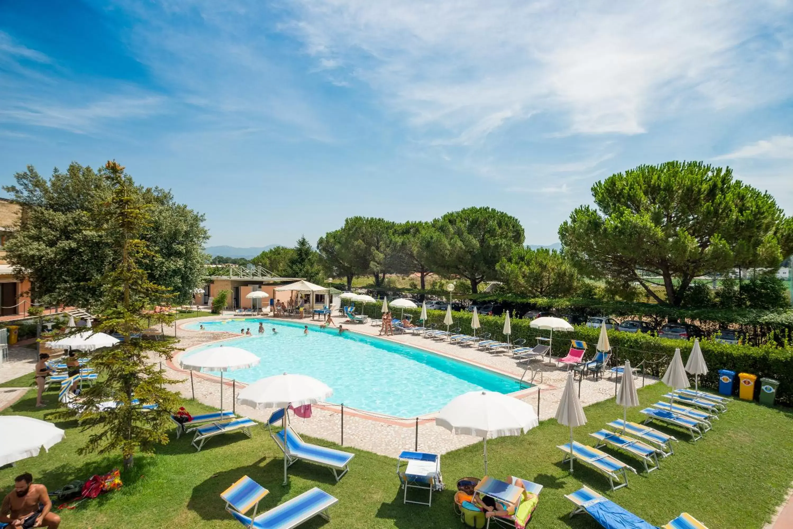 Bird's eye view, Pool View in Terra Umbra Hotel