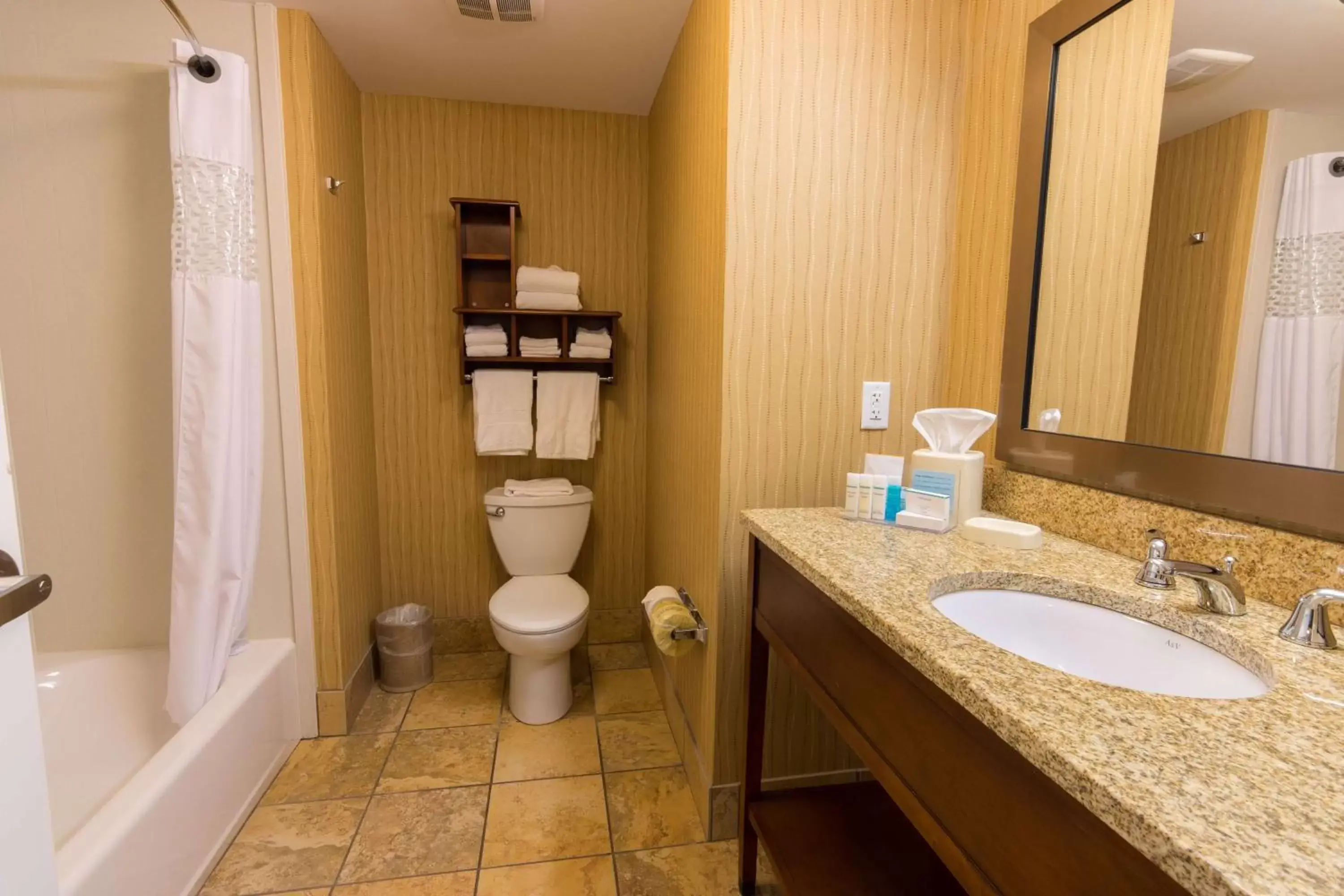 Bathroom in Hampton Inn Bangor Bathroom in Hampton Inn Bangor