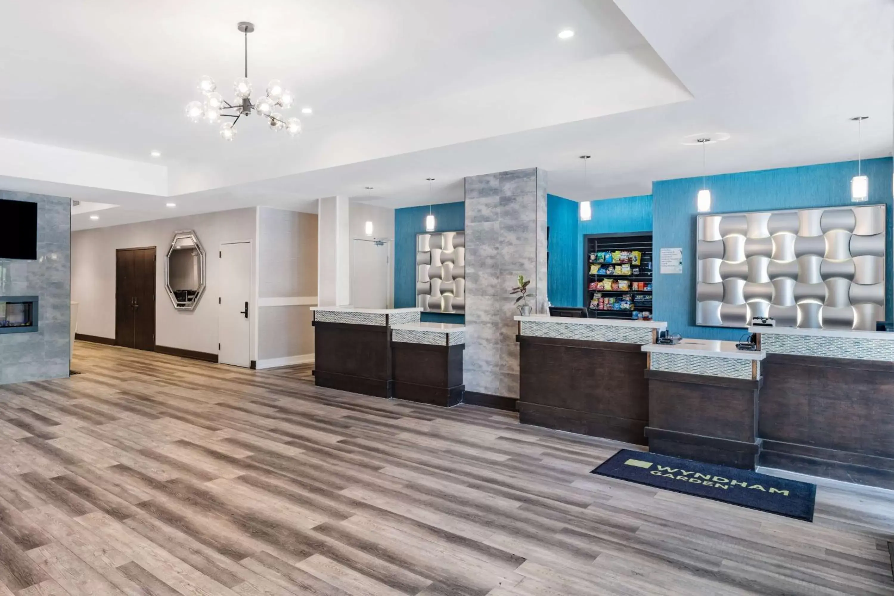 Lobby or reception in Wyndham Garden Kenosha Harborside Lobby or reception in Wyndham Garden Kenosha Harborside