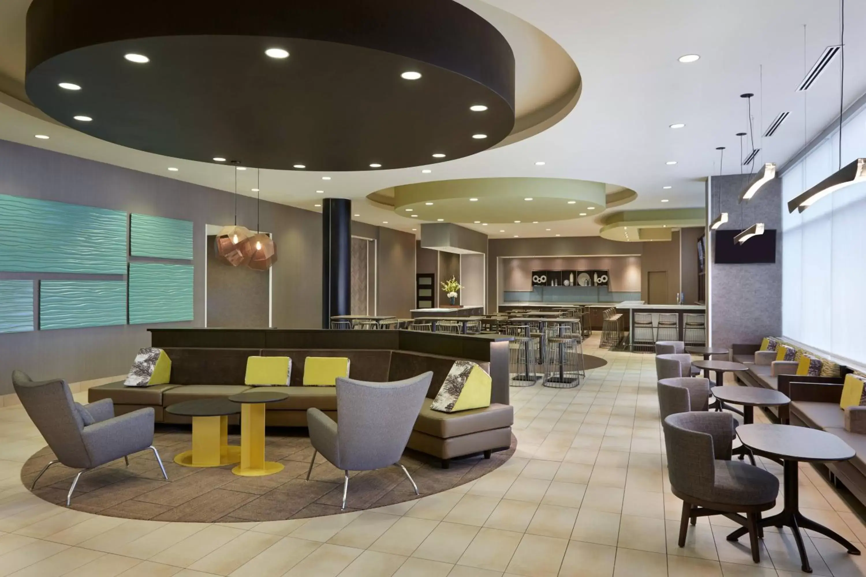 Lobby or reception, Restaurant/Places to Eat in SpringHill Suites by Marriott Toronto Vaughan