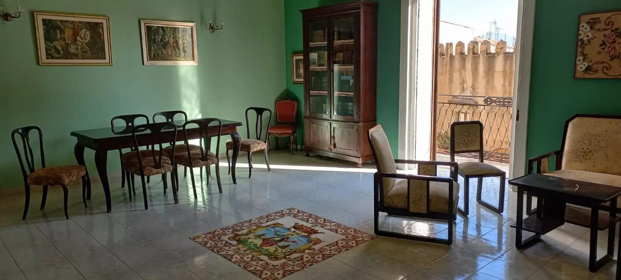 Living room, Dining Area in B&B TOMMASO FAZELLO SCIACCA Residenza artistica