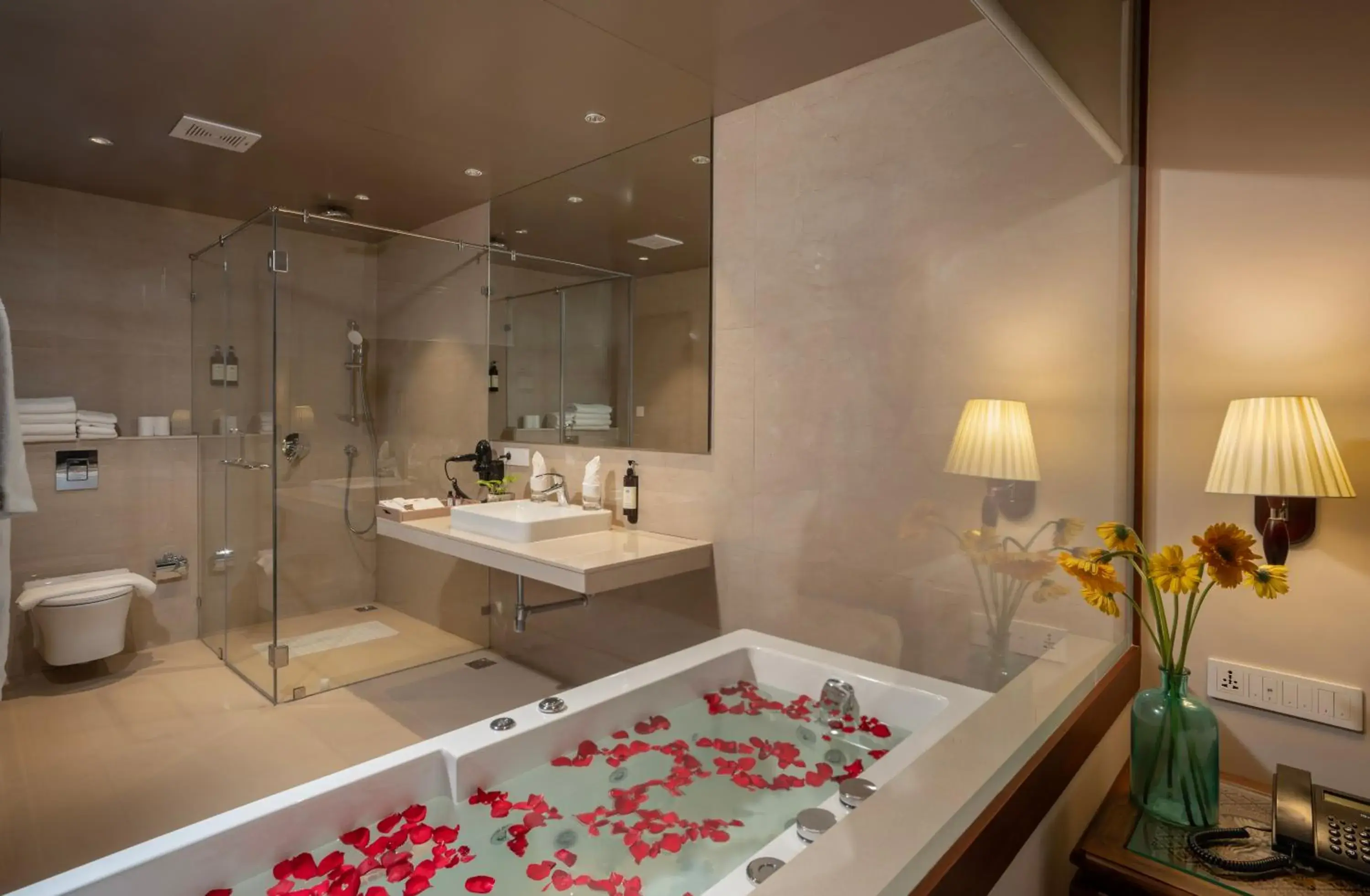 Bath, Bathroom in Uday Samudra Leisure Beach Hotel