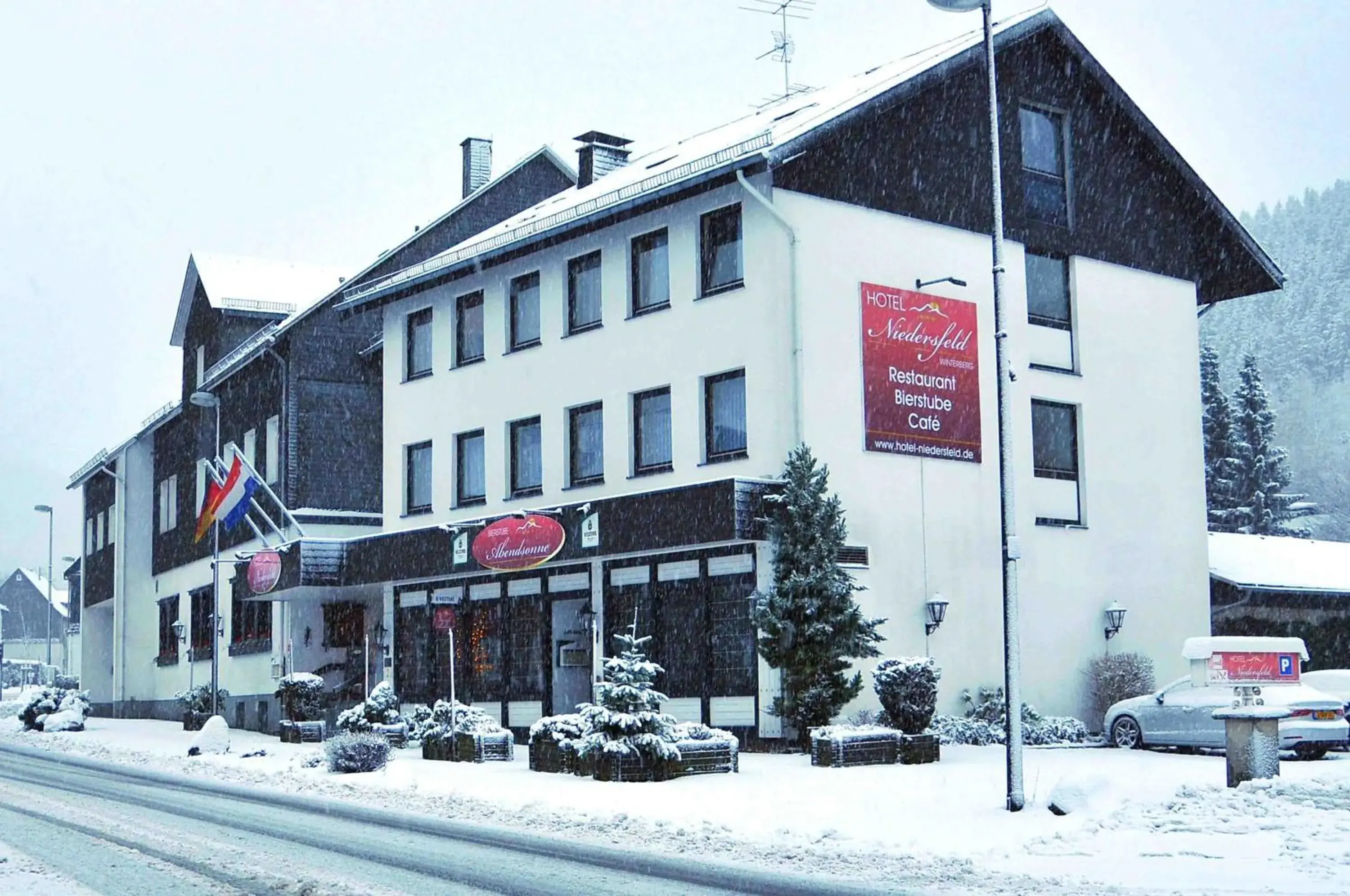 Property building, Winter in Hotel Niedersfeld-Winterberg