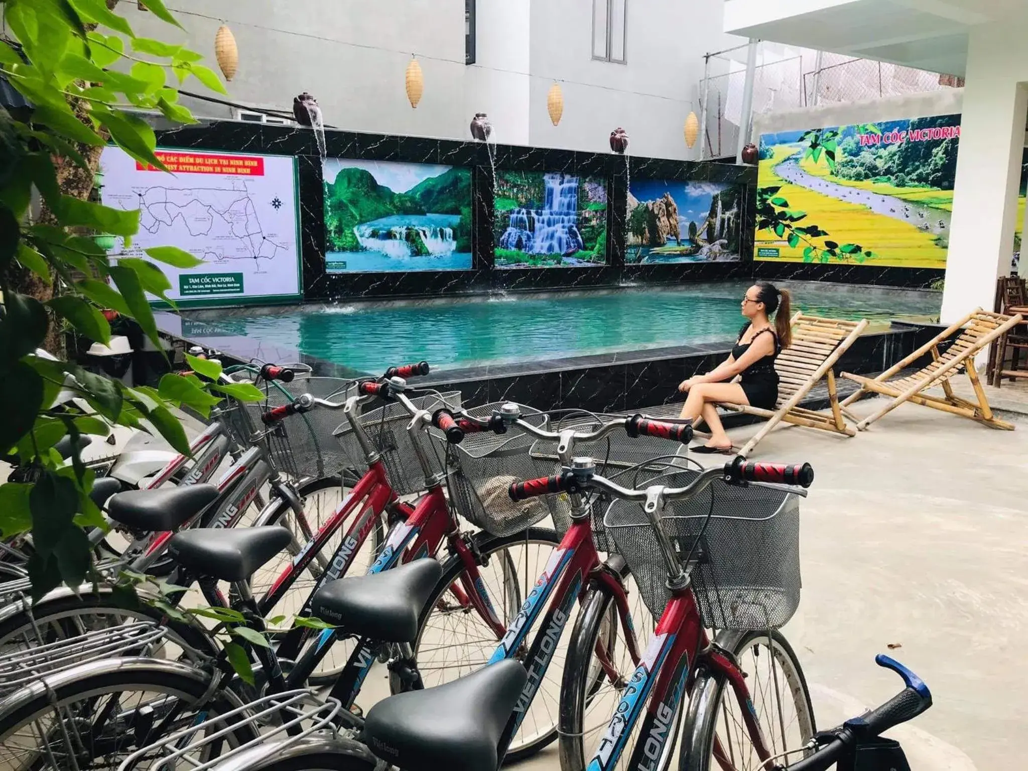 Swimming pool, Biking in Tam Coc Victoria Hotel