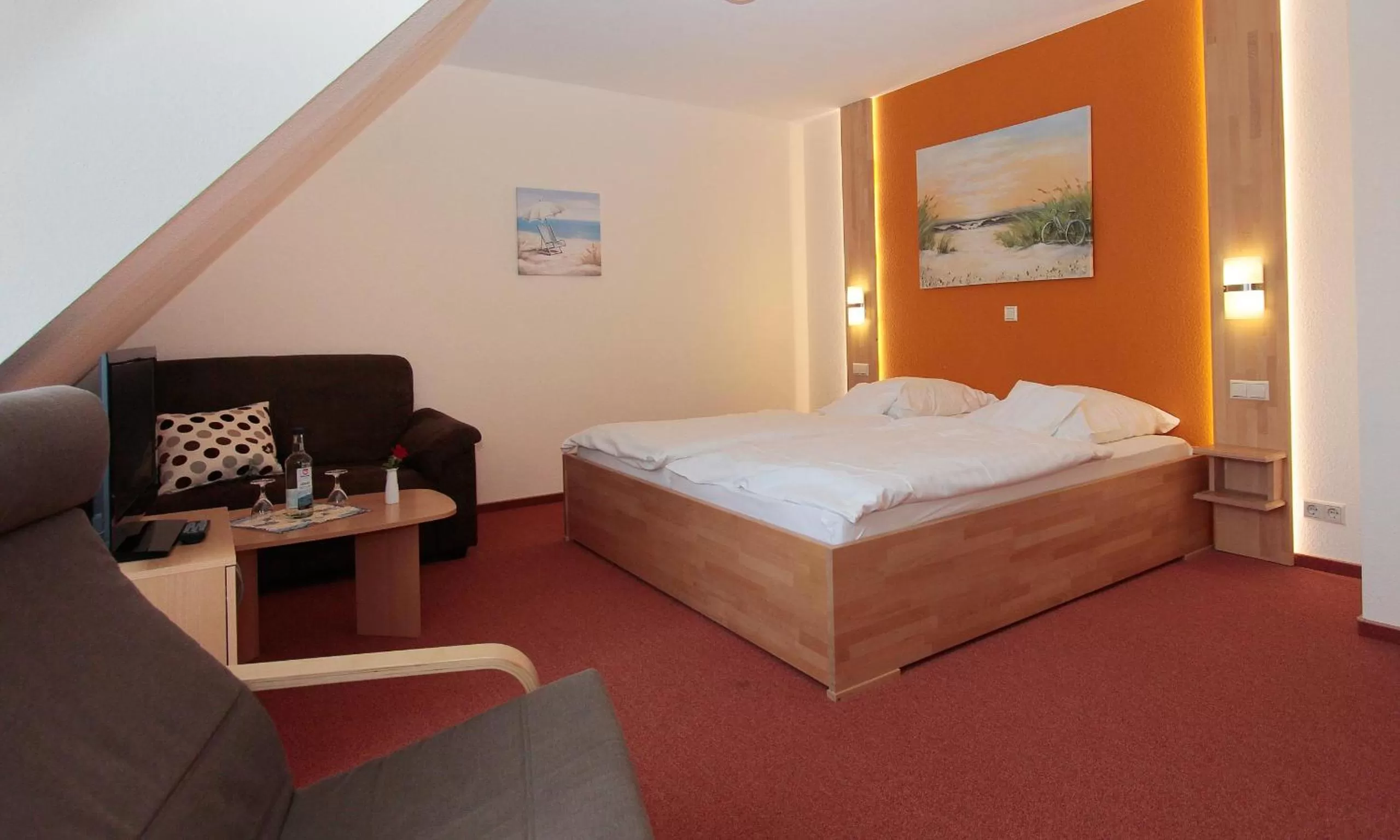 Photo of the whole room, Bed in Gasthof Lafrenz