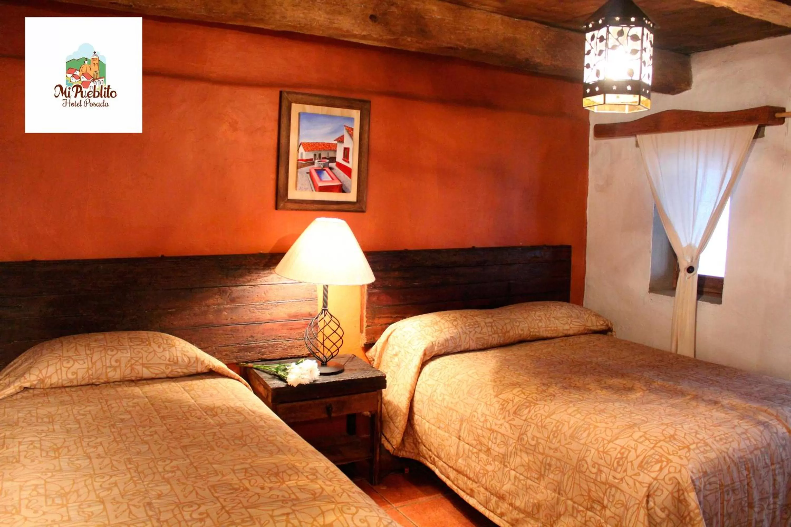 Bed in Hotel Mi Pueblito Tapalpa