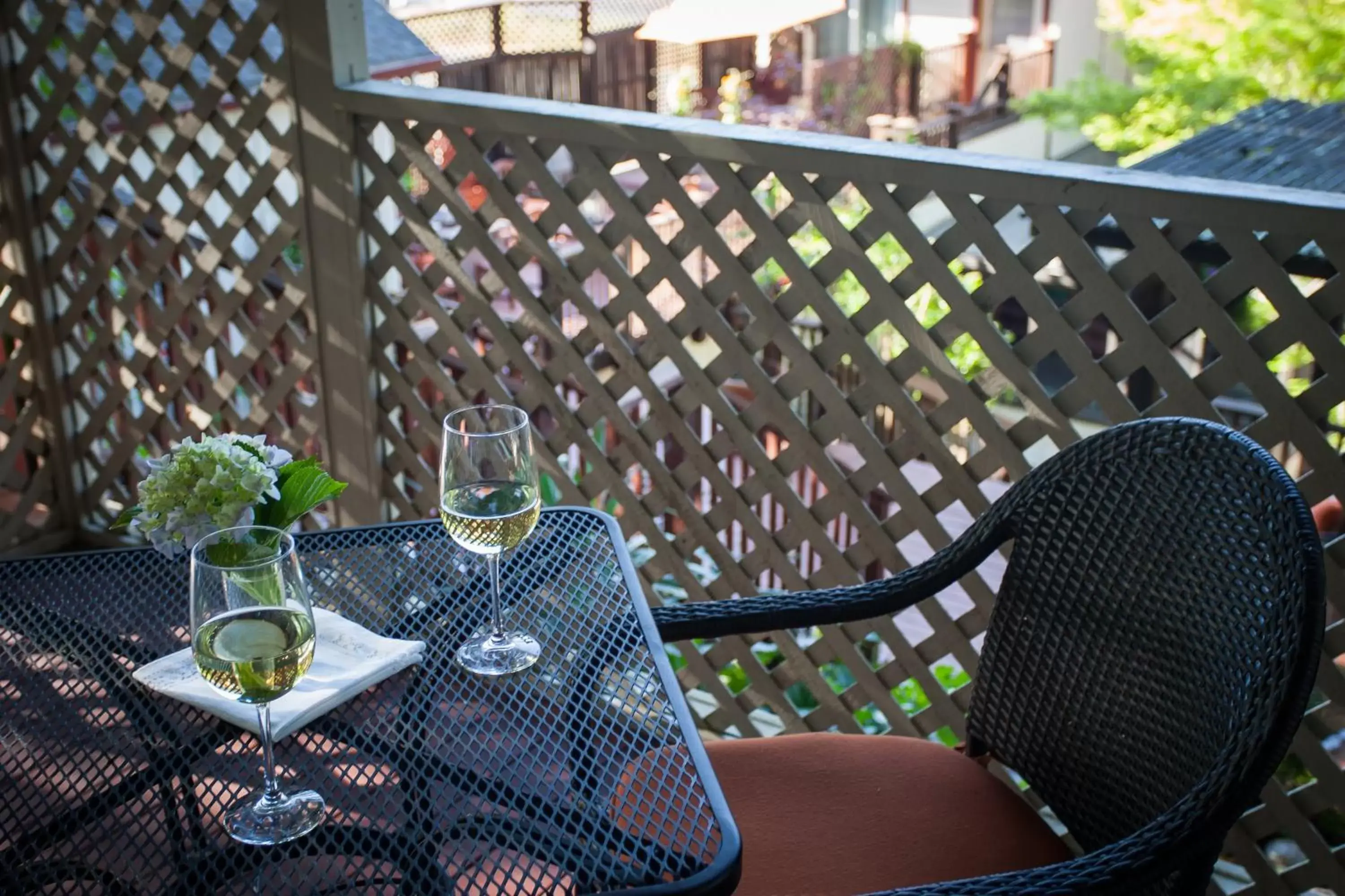 Balcony/Terrace in Calistoga Wine Way Inn