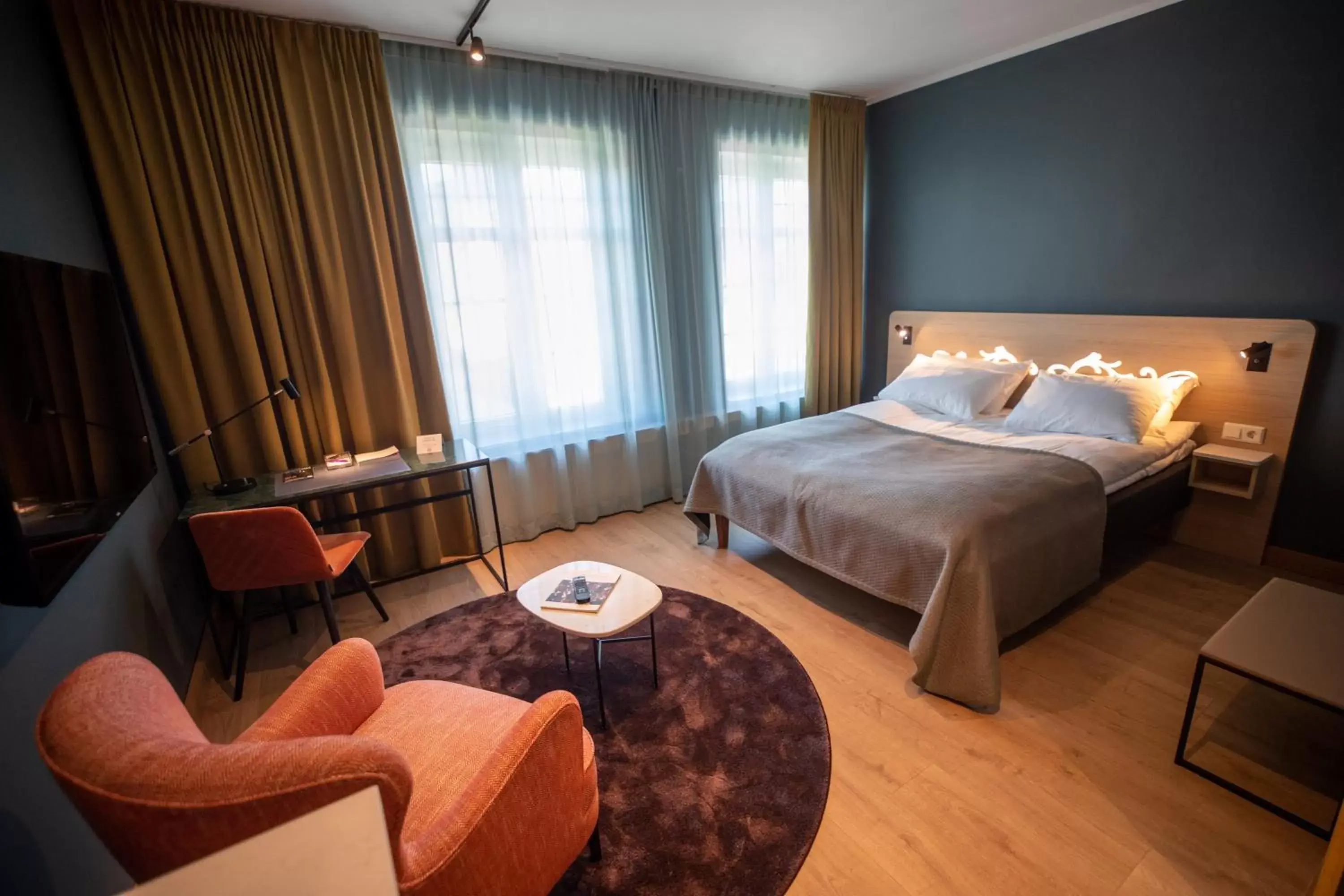 Bedroom, Bed in Hotell Bondeheimen