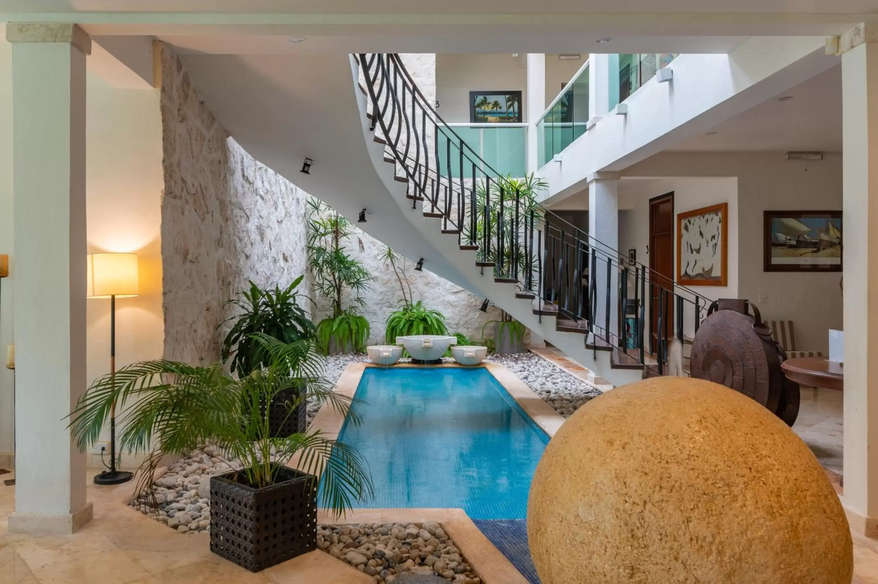 Lobby or reception, Pool View in Villa Palmeras