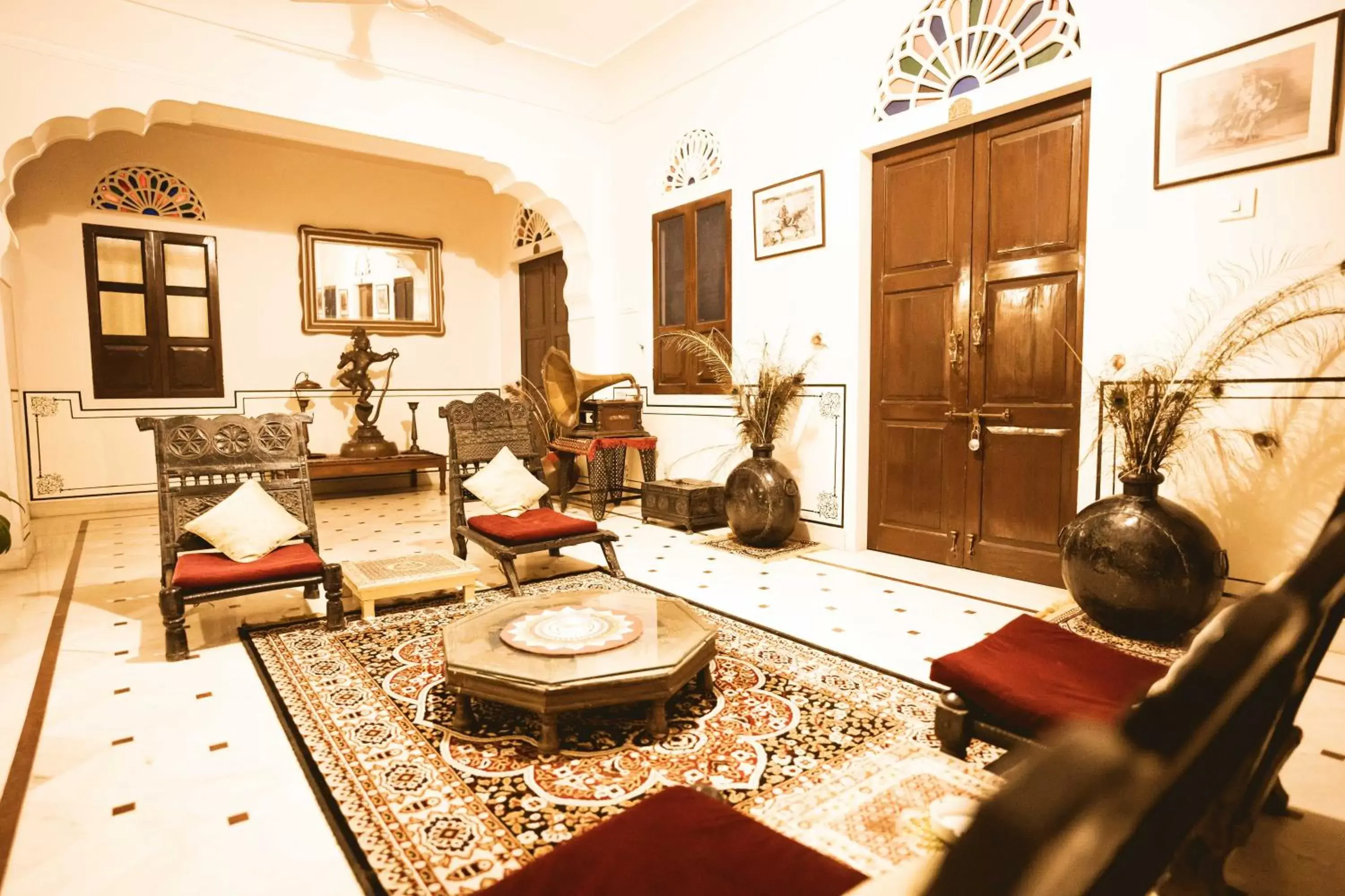 Seating Area in Khandela Haveli - a Boutique Heritage Hotel