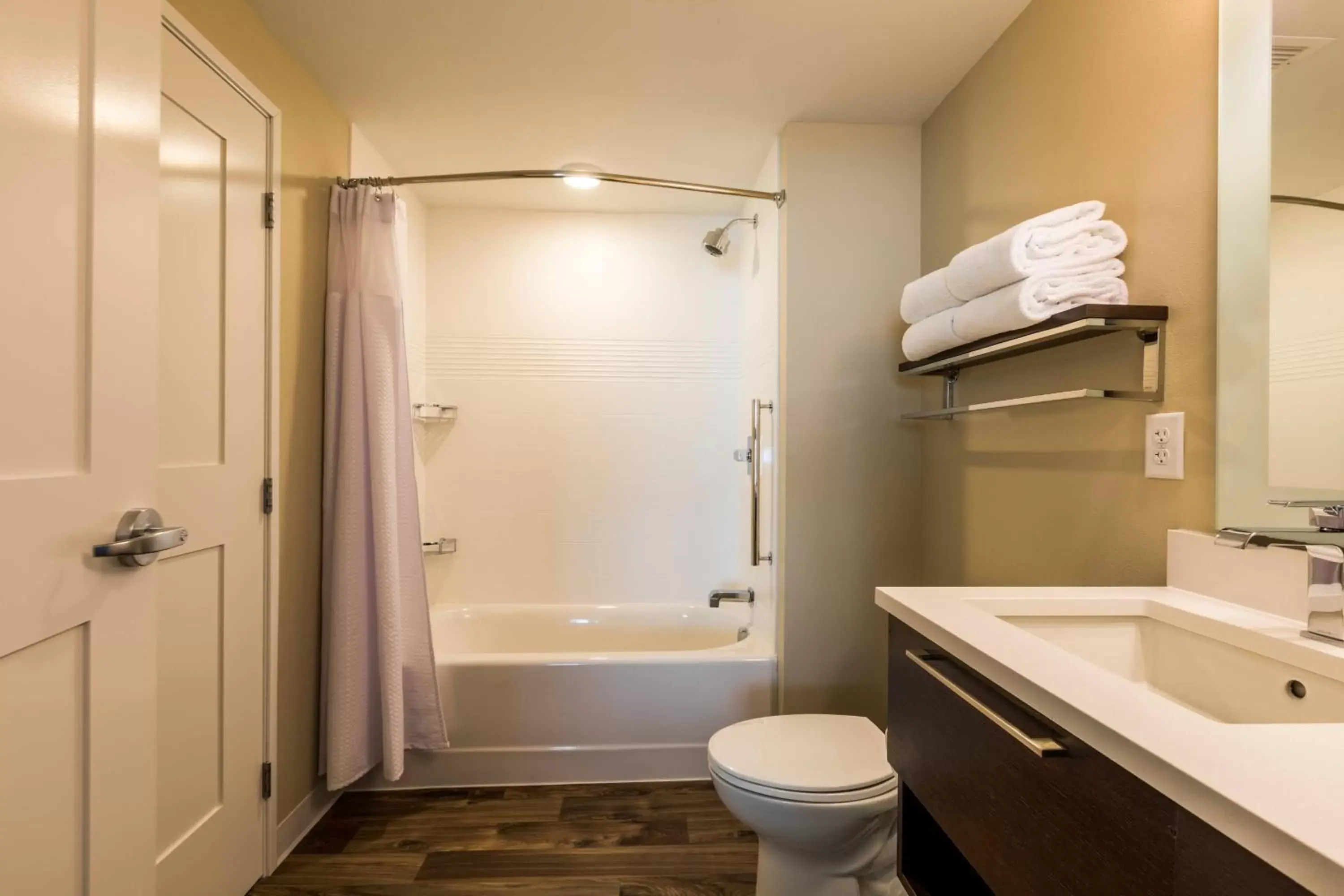 Bedroom, Bathroom in TownePlace Suites by Marriott Portland Beaverton