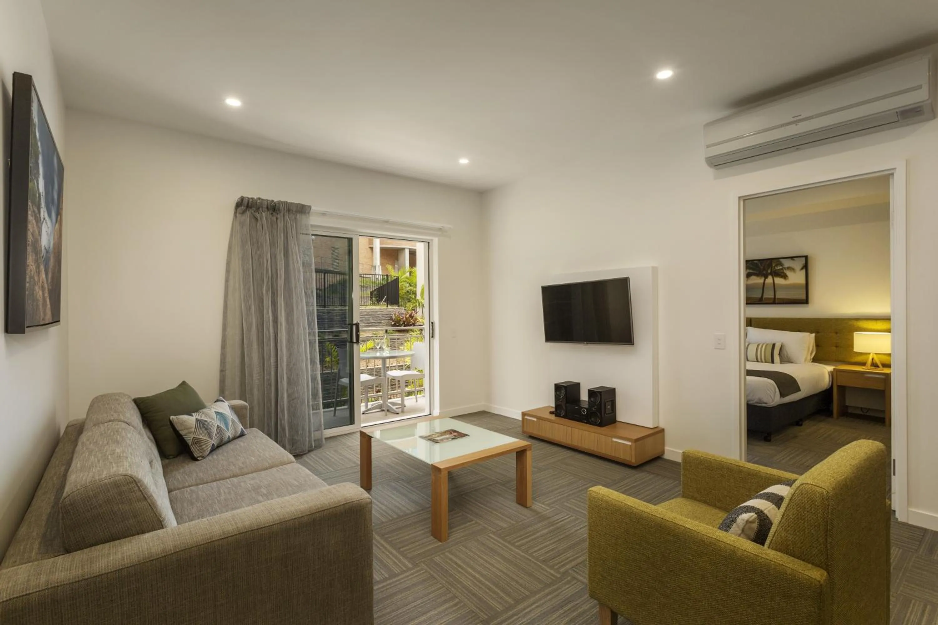 Living room in Quest Townsville on Eyre