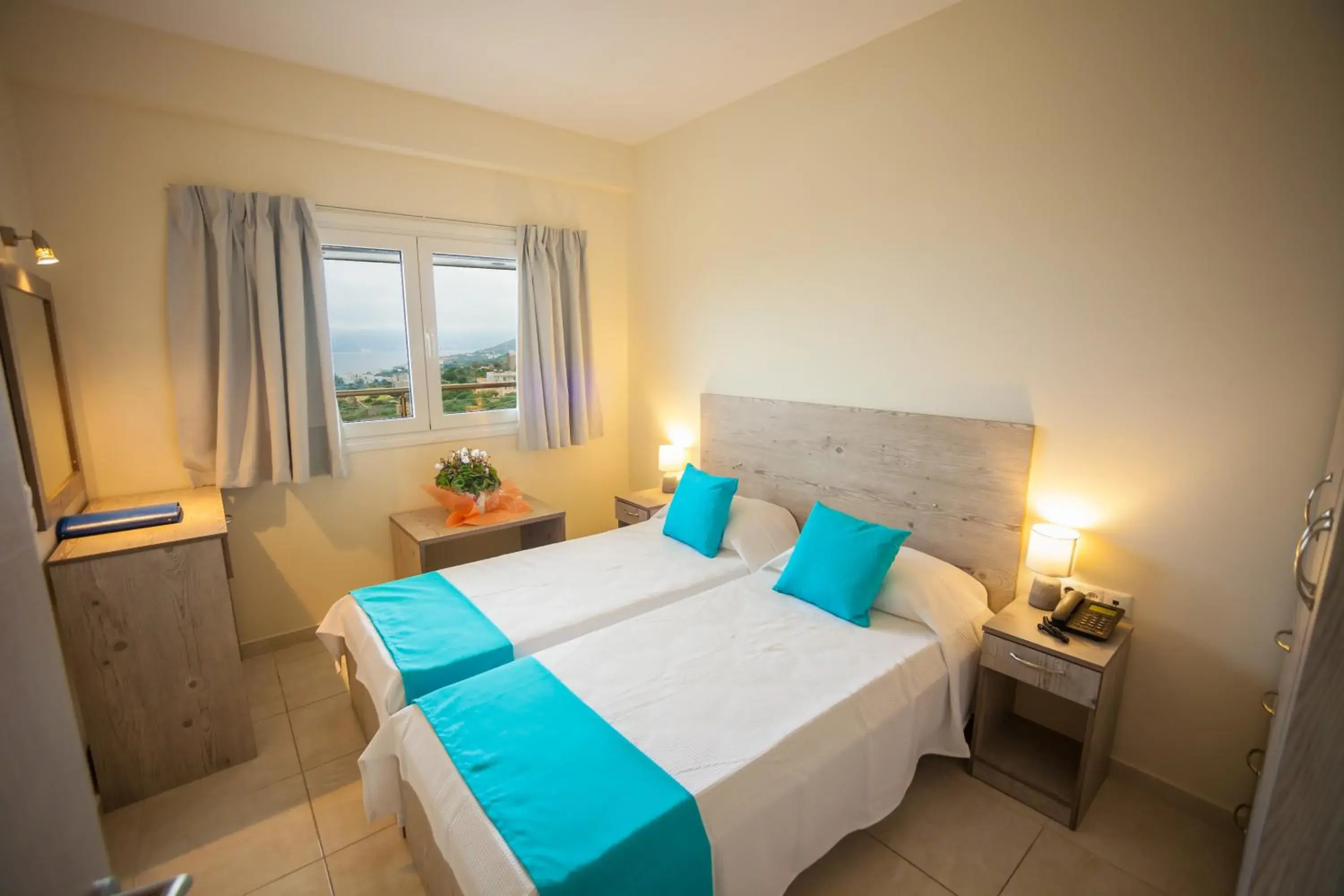 Bedroom, Bed in Elounda Water Park Residence Hotel