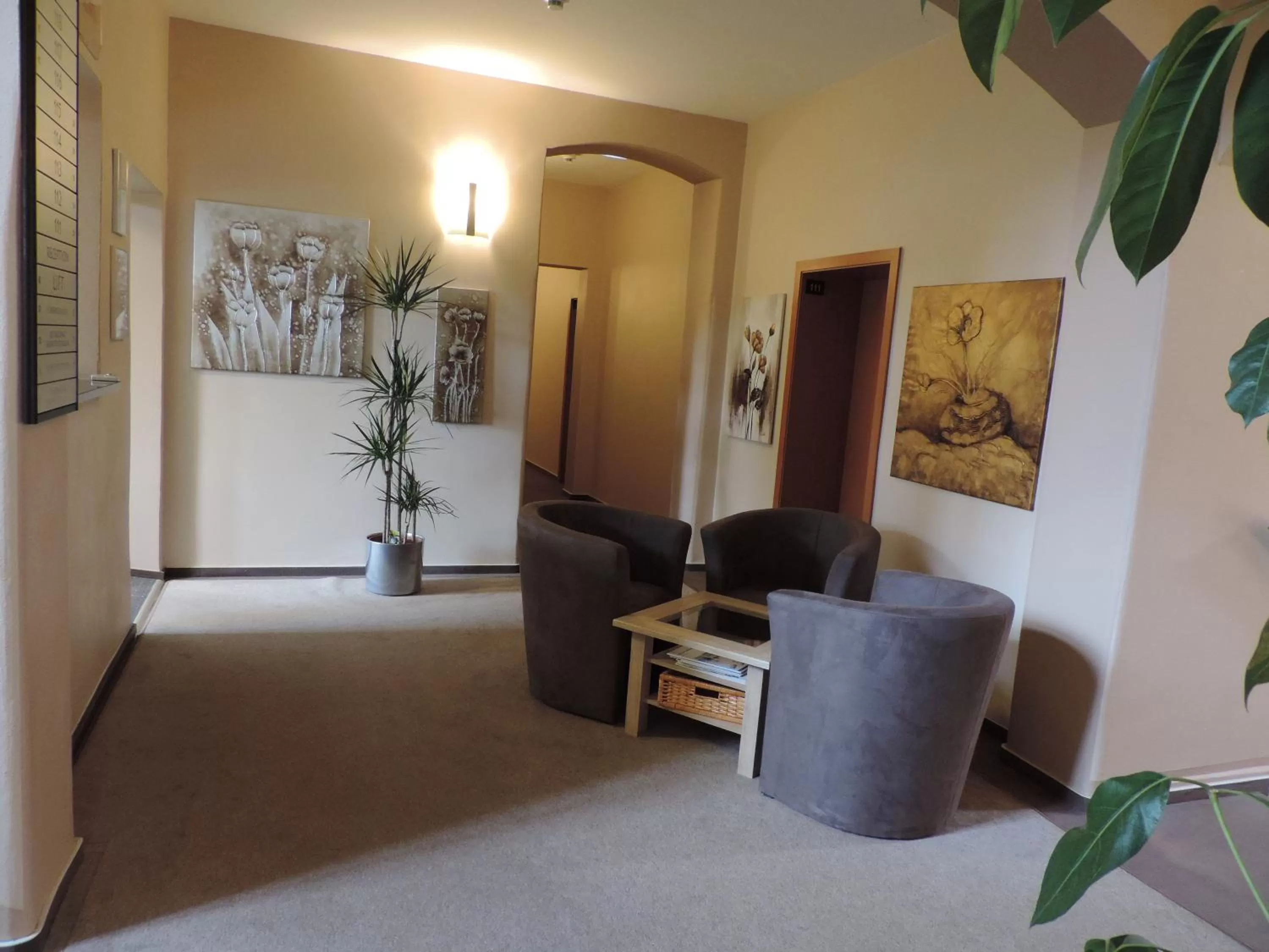 Lobby or reception in Hotel Carl von Clausewitz