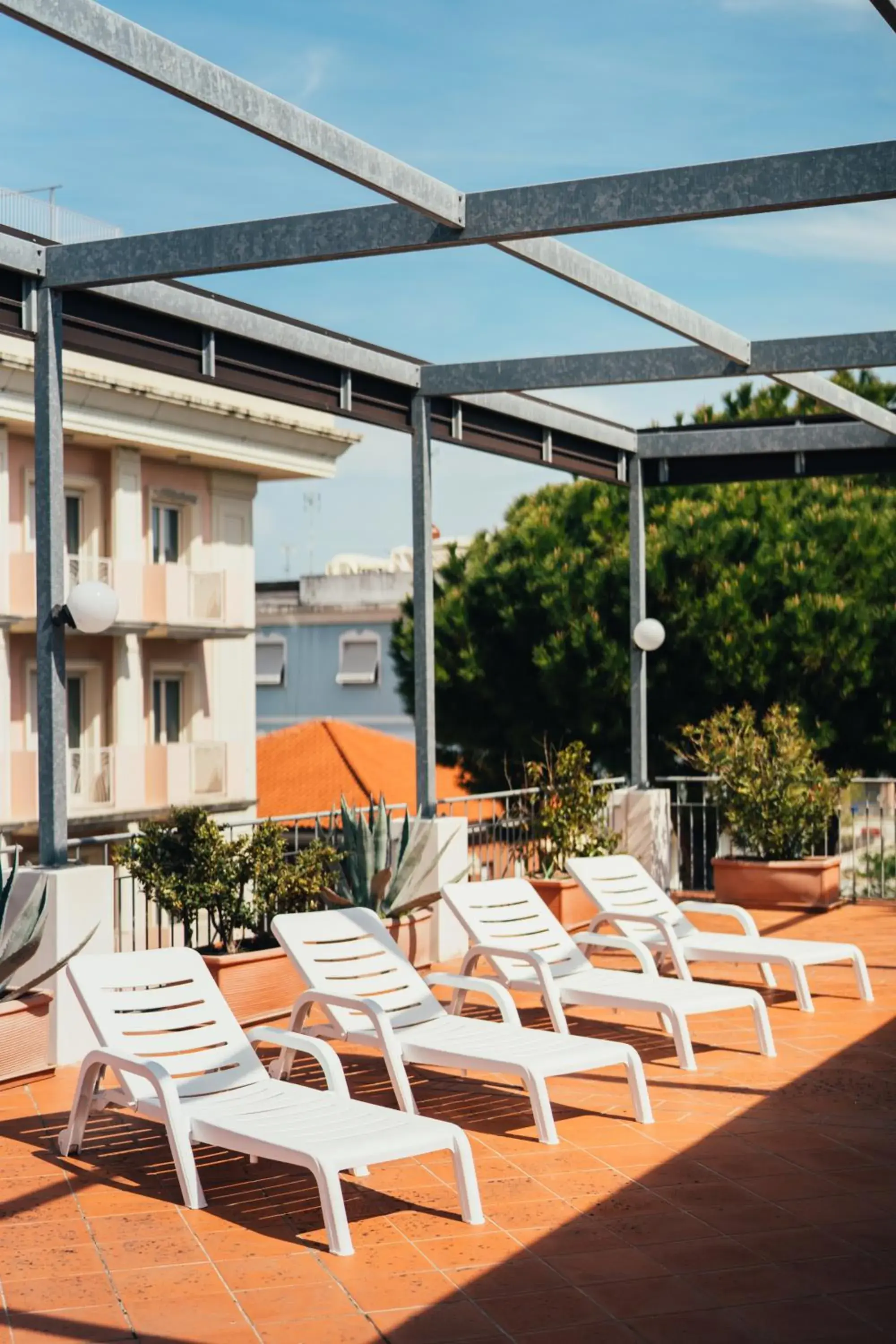 Balcony/Terrace, Swimming Pool in Hotel Arcangelo