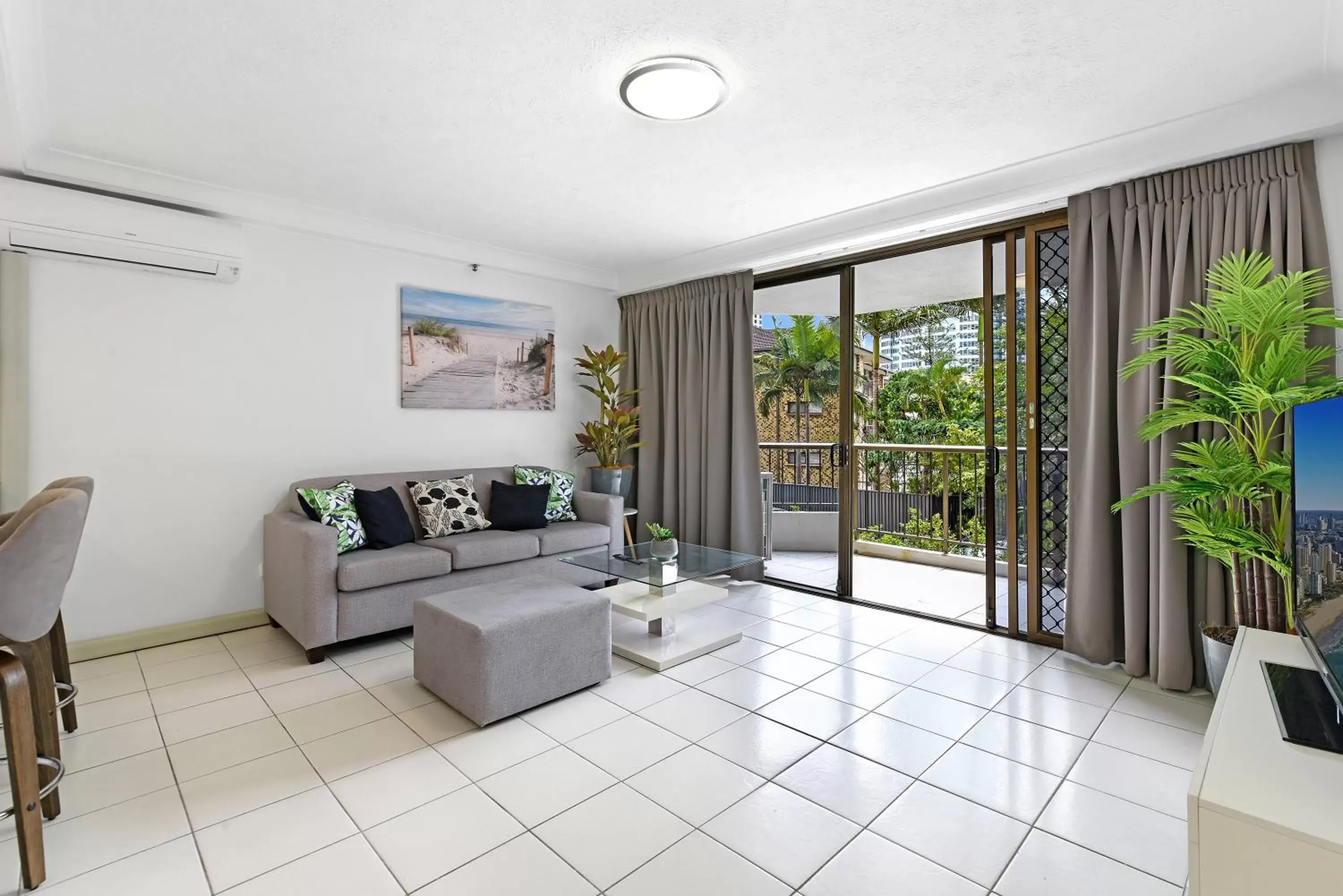 Seating Area in Surfers Century Oceanside Apartments