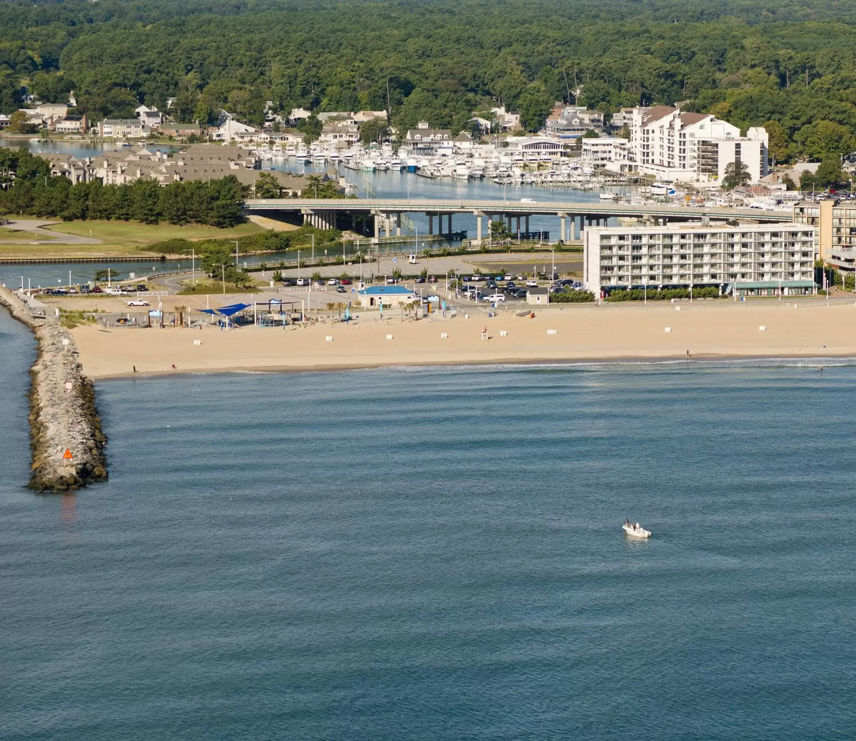 Beach in The Schooner Inn