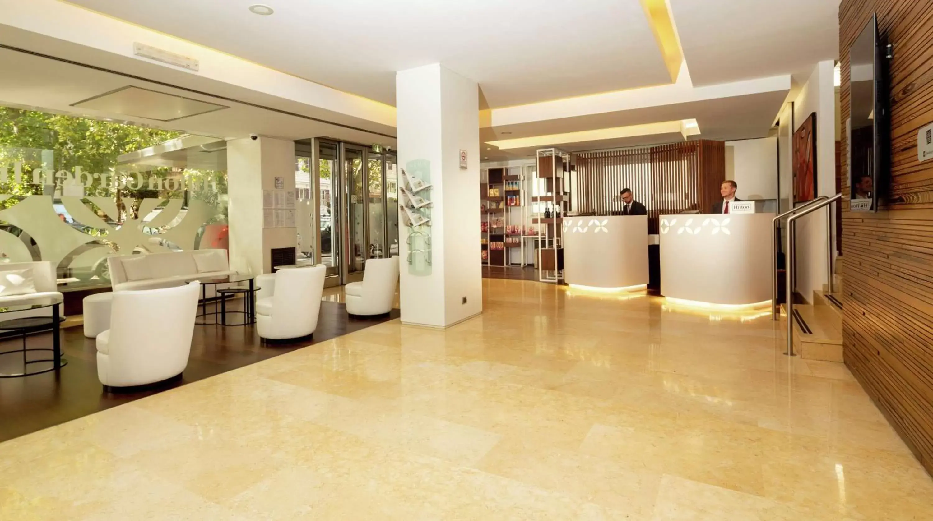 Lobby or reception in Hilton Garden Inn Rome Claridge