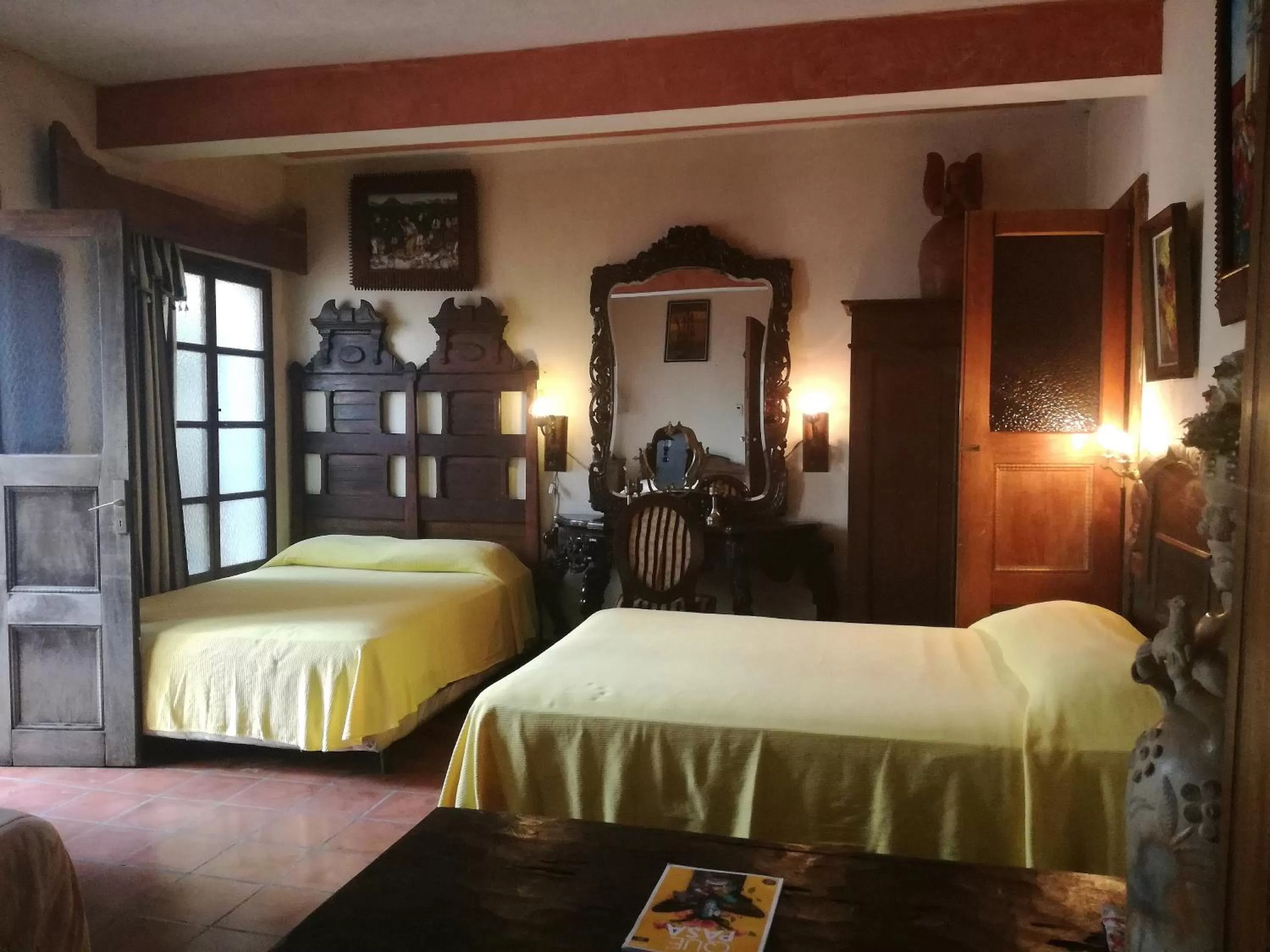 Bed in Posada San Sebastian