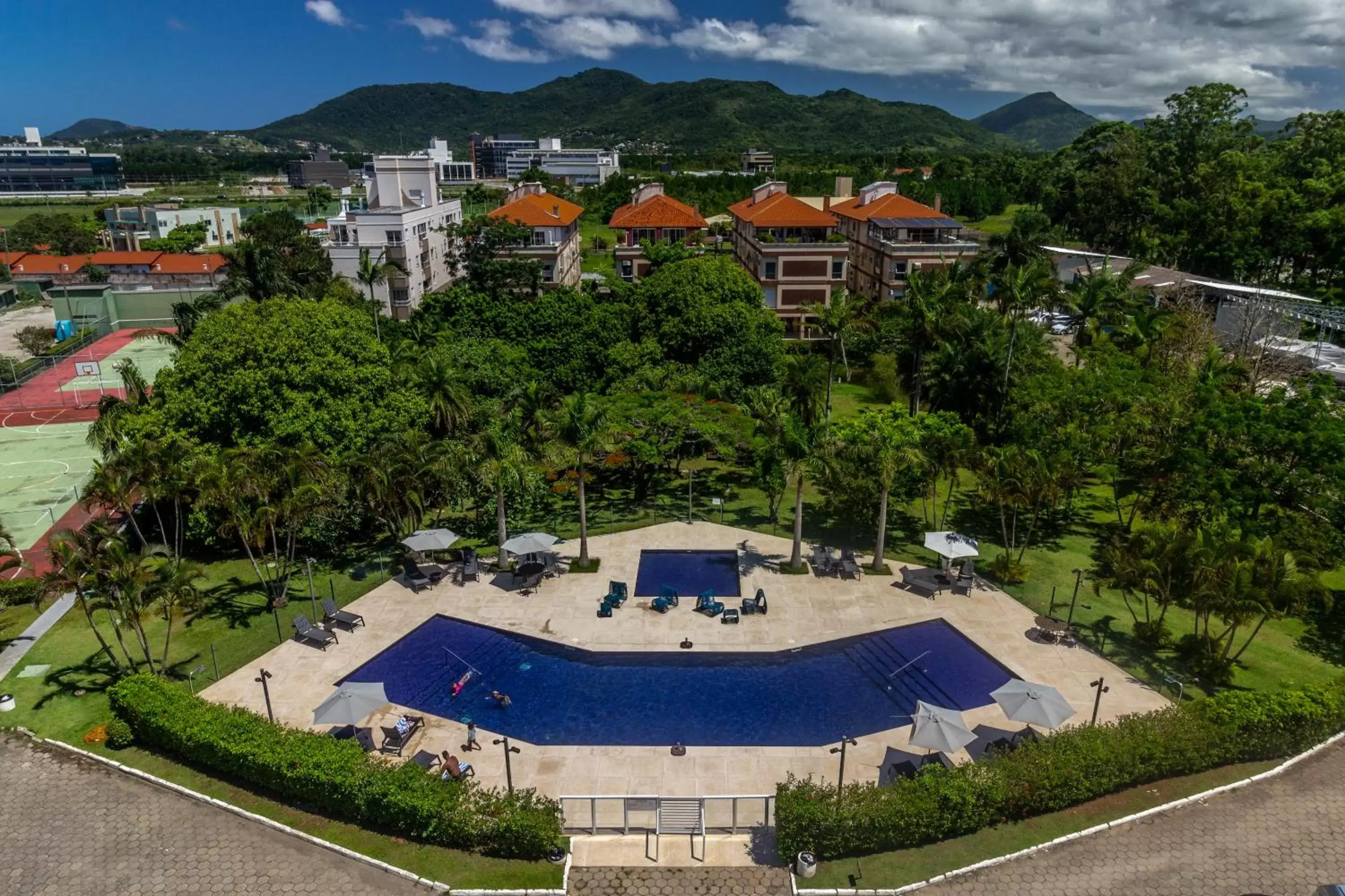 Pool view, Bird's-eye View in Hotel Porto Sol Beach