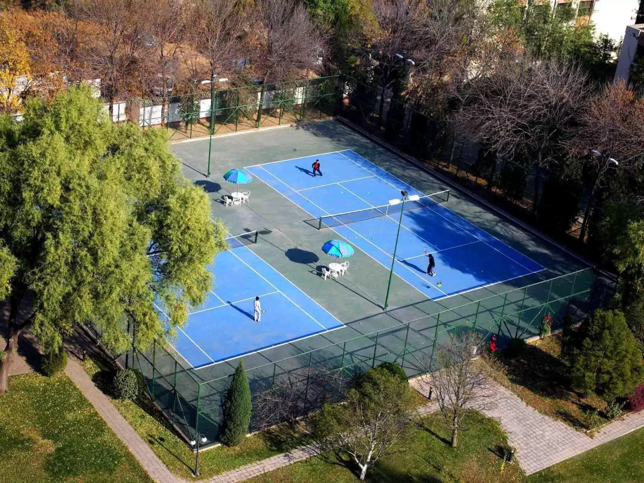 Tennis court, Pool View in CITIC Hotel Beijing Airport