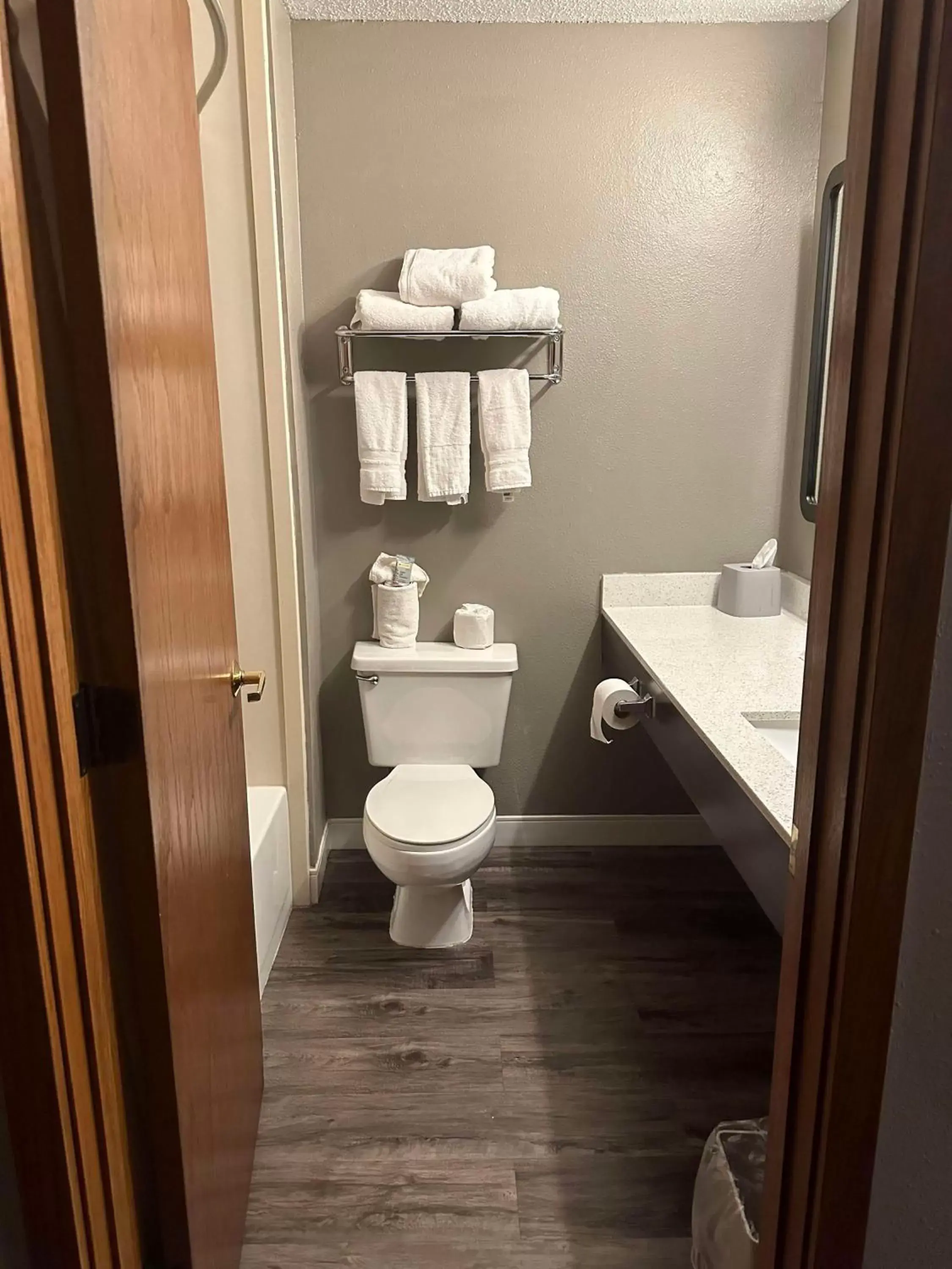 Bathroom in SureStay Plus by Best Western Fremont I-69