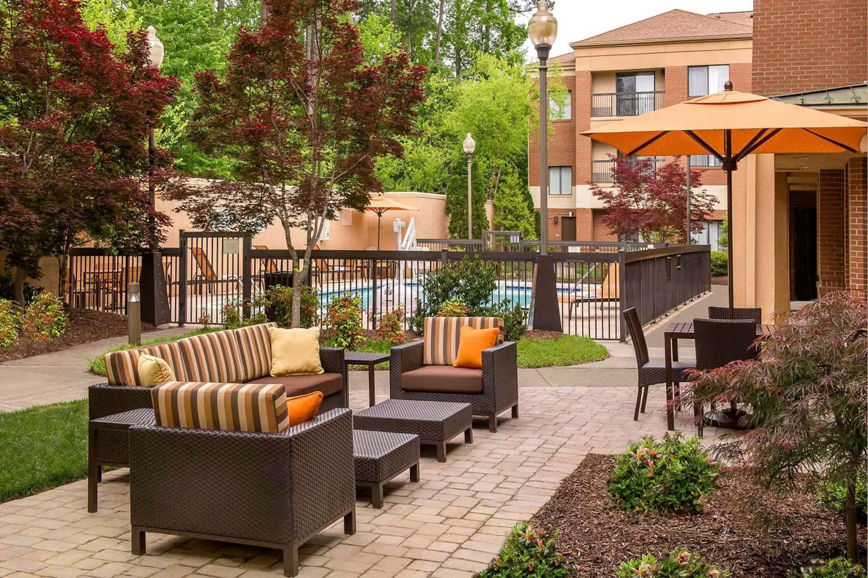 Patio in Sonesta Select Durham Research Triangle Park