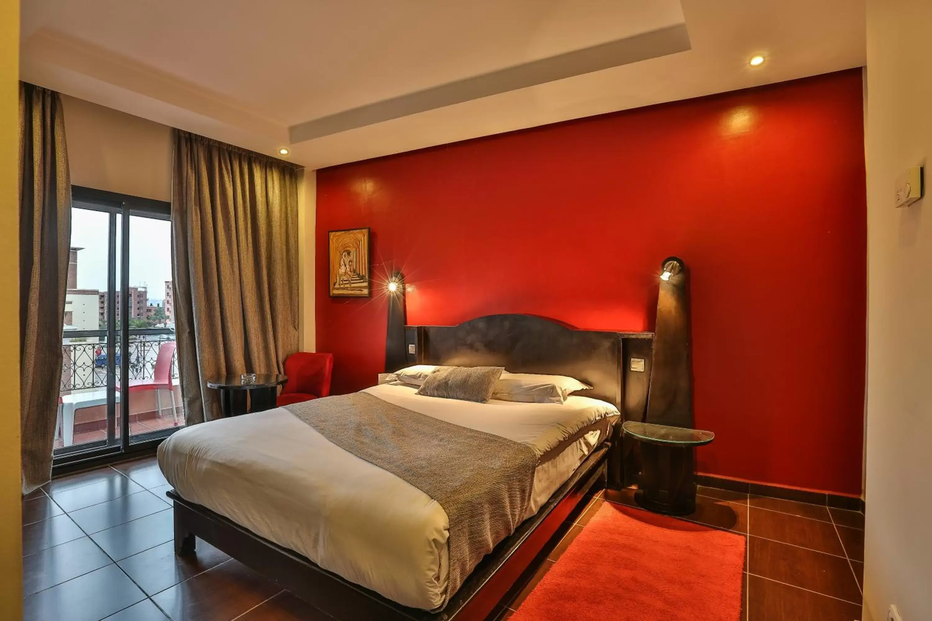 Bed in Red Hotel Marrakech