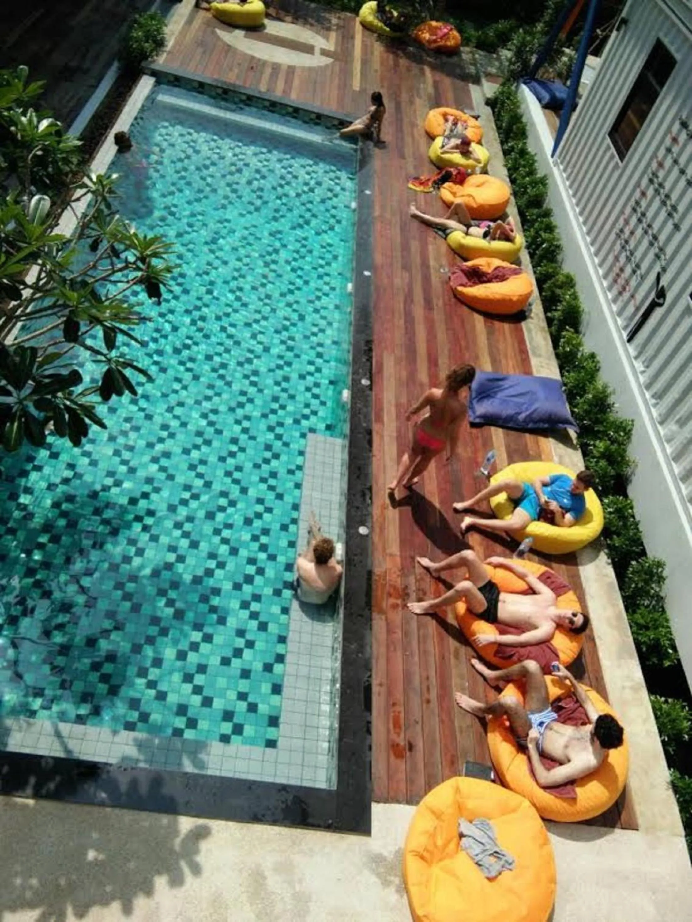 Swimming pool in Us Hostel Samui