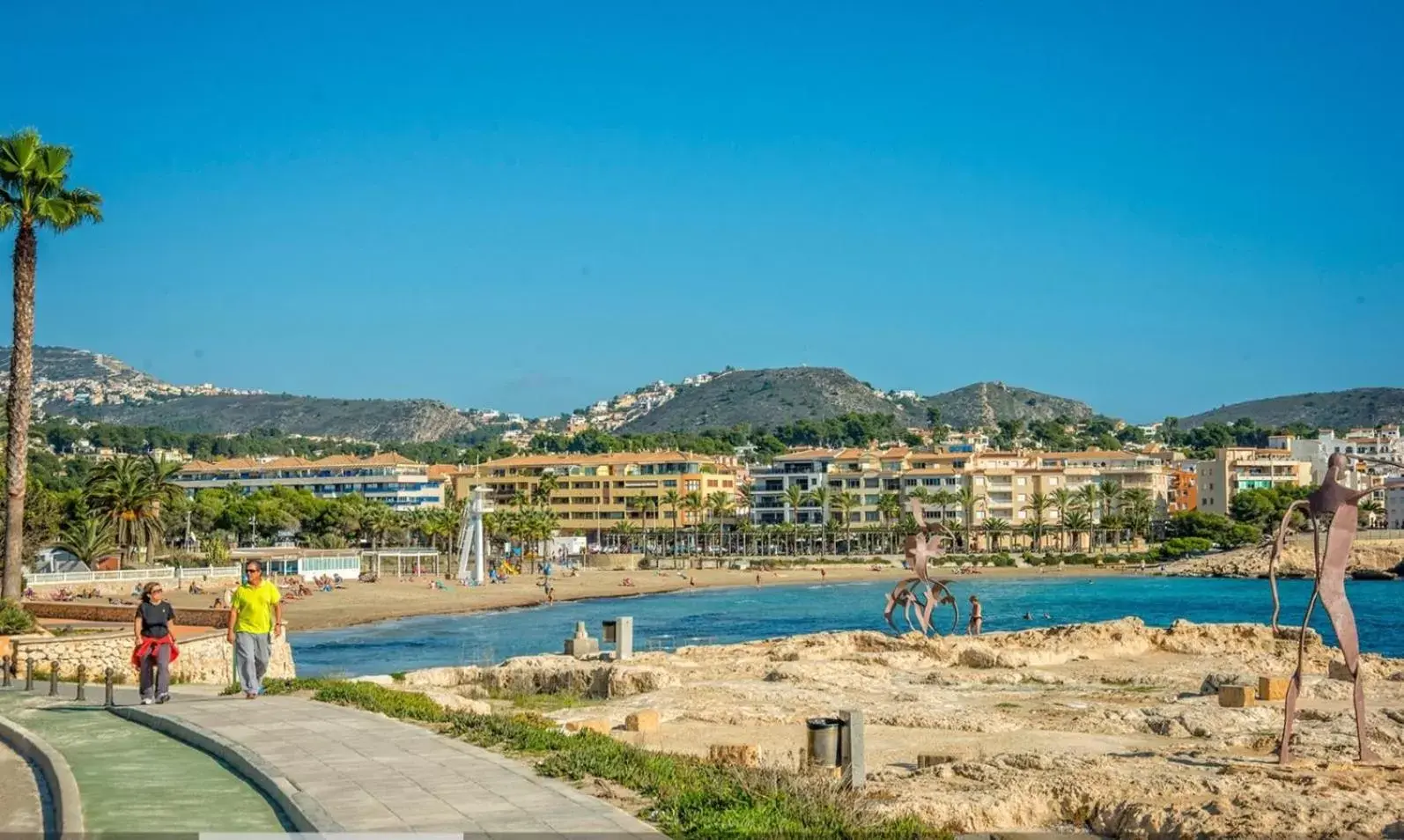 Beach in Villa Beniarres Guest House B&B in Moraira