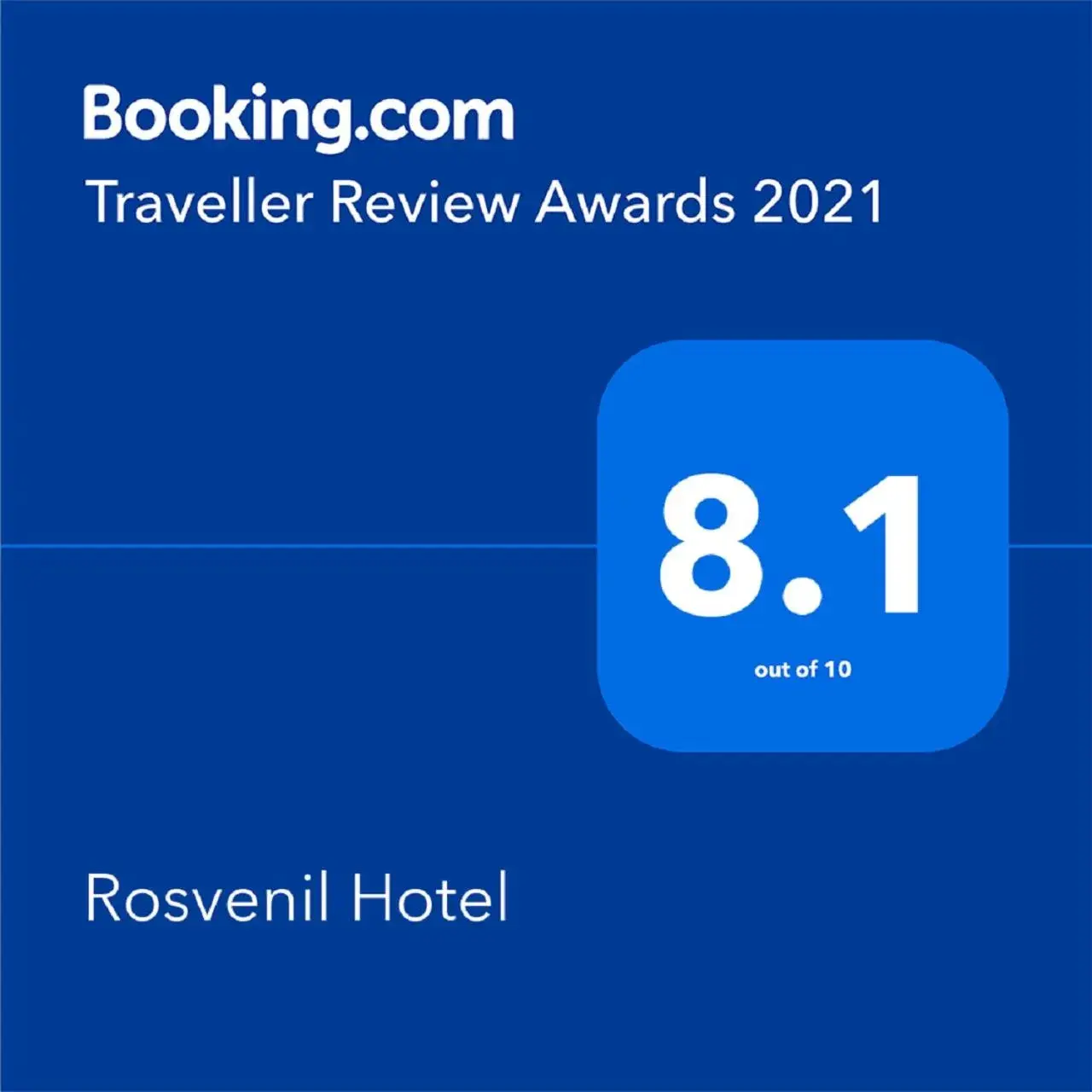 Logo/Certificate/Sign/Award in Rosvenil Hotel